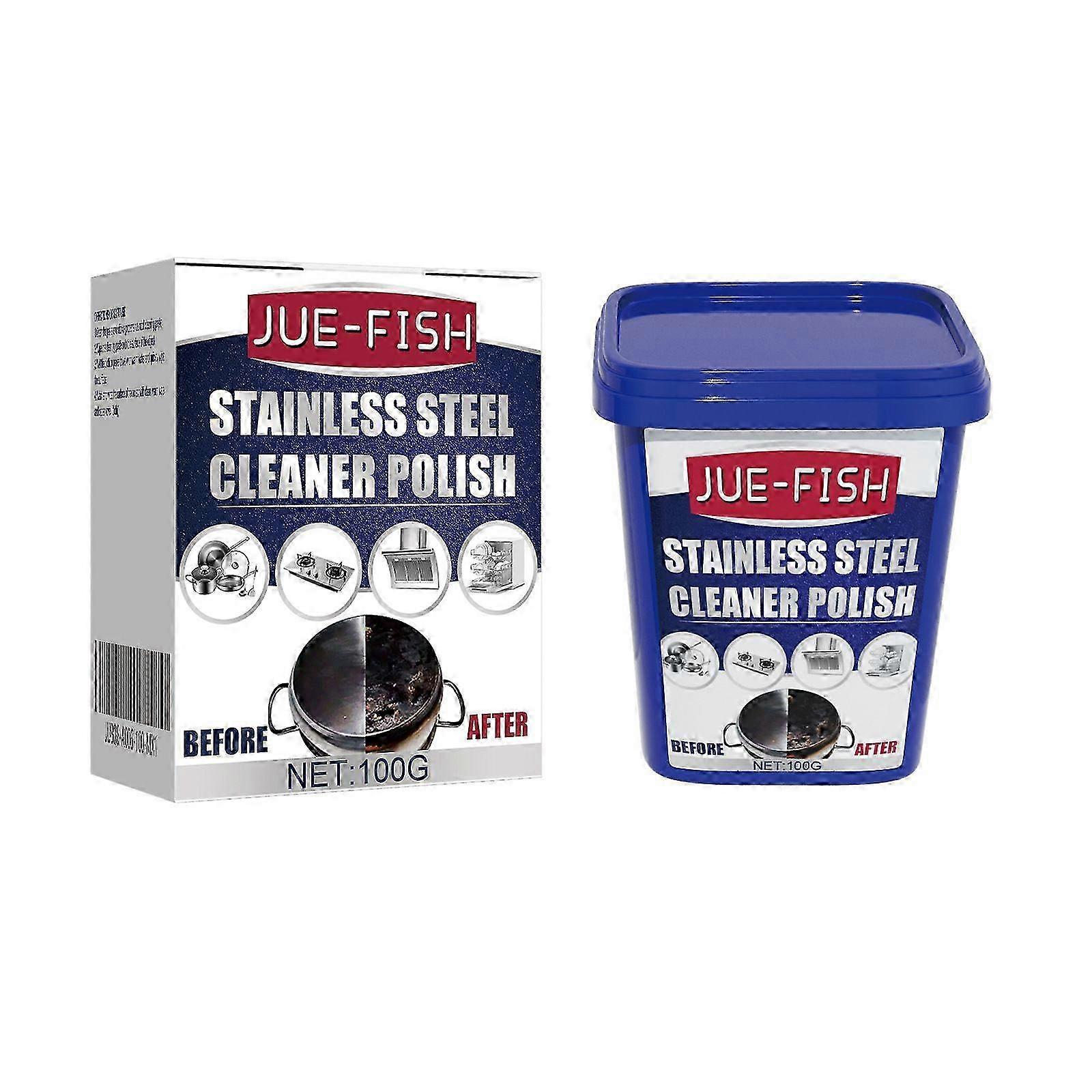 משחת ניקוי נירוסטה למטבח כיריים לטיהור משחת סיר תחתון חלודה כחולה