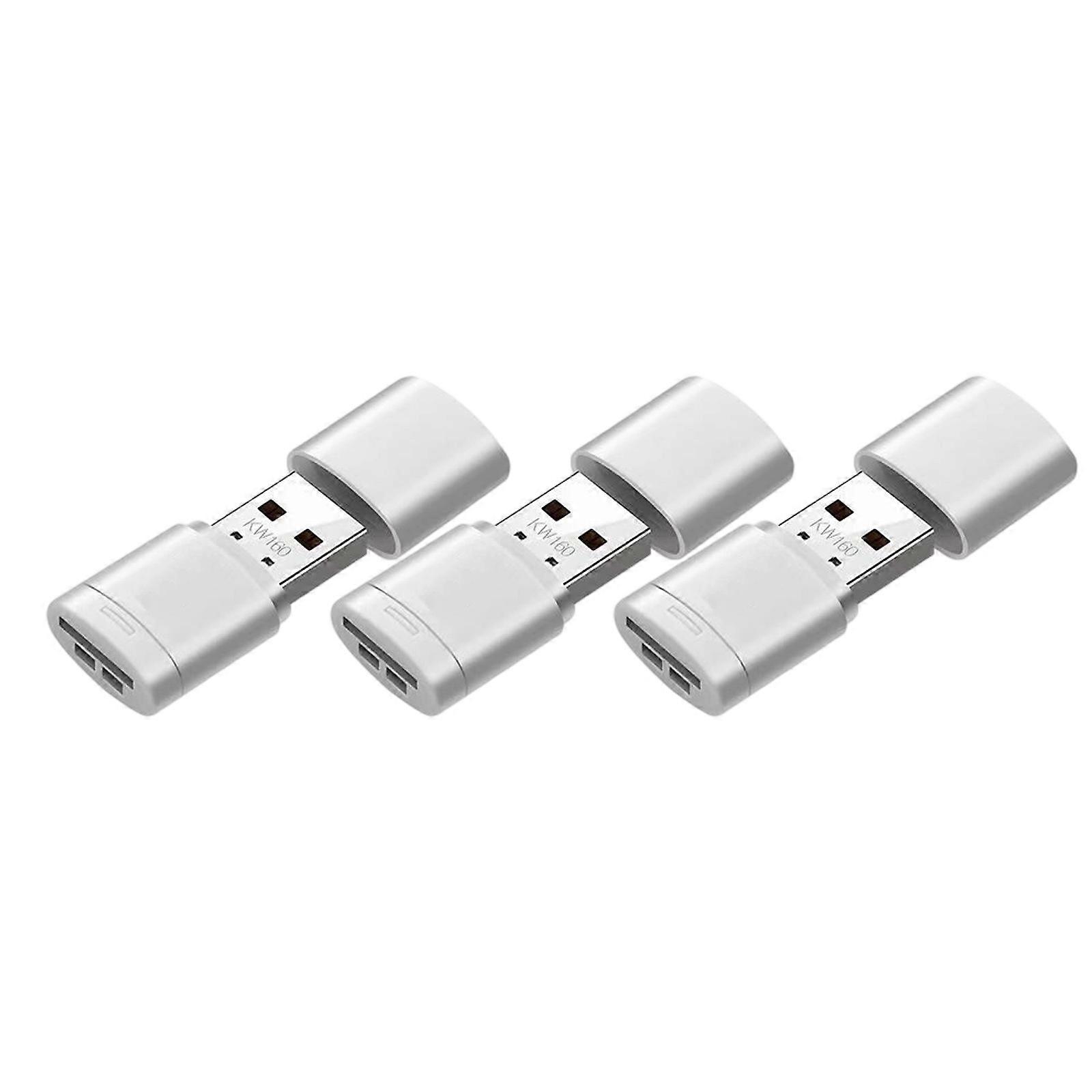 Mini USB Card Reader Fast Speed 60MB/s Transfer TF MicroSDs Storage Device for Laptop Desktop  White