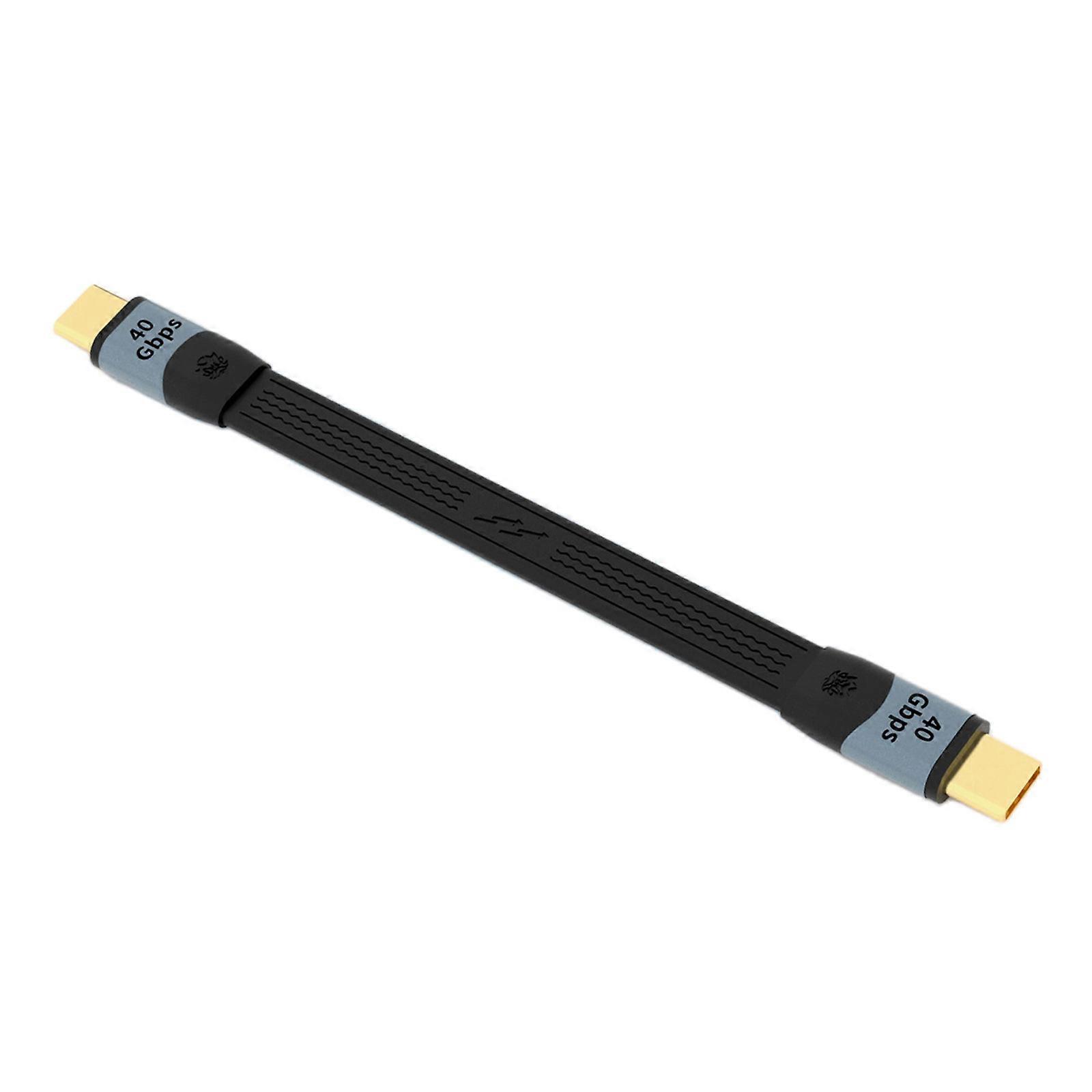 USB C to C Charging Cable,USB4.0 40Gbps Capability 100W Fast Power 8K Video Flexible FPC Soft 14cm Highly Performances Multicolor