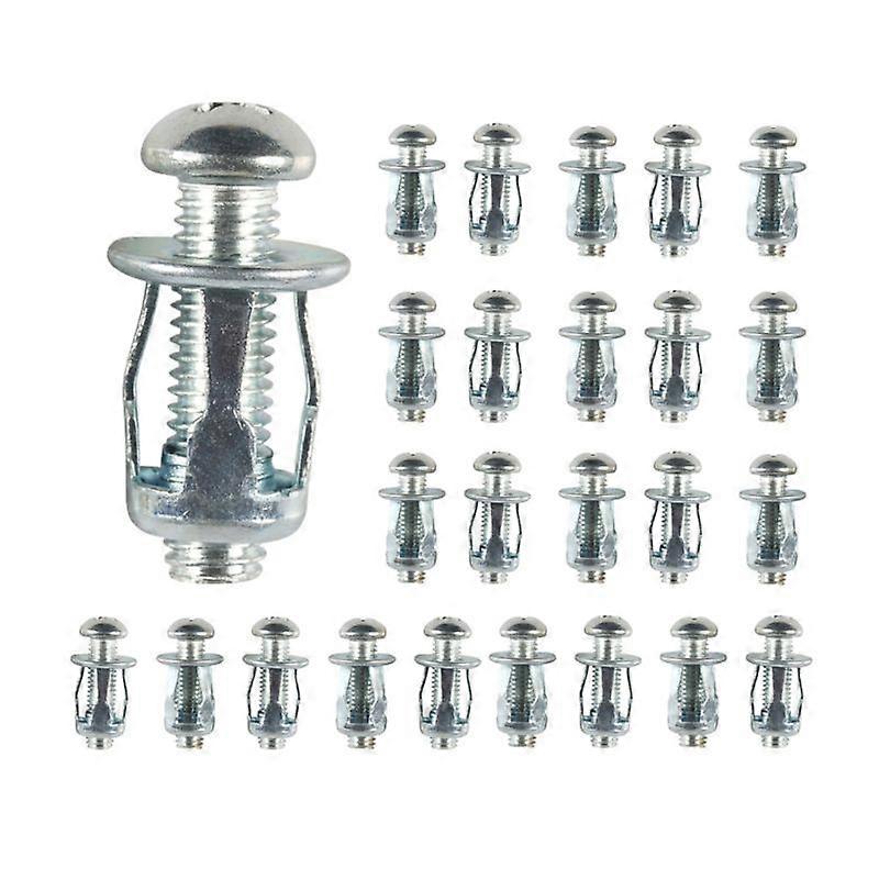 25pcs Rivet Nut Screw Bolt Kit Rivetnut Panel License Plate Clamp Lock Jacks Nut