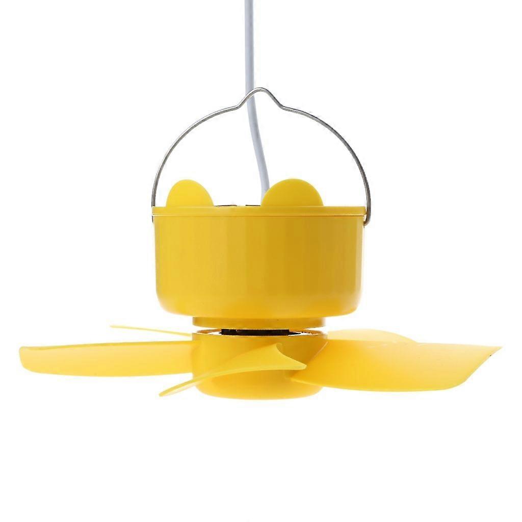 3-Speed Ceiling Fan Optional Timing USB Canopy Fan 7'' Hanging Fan for Friends