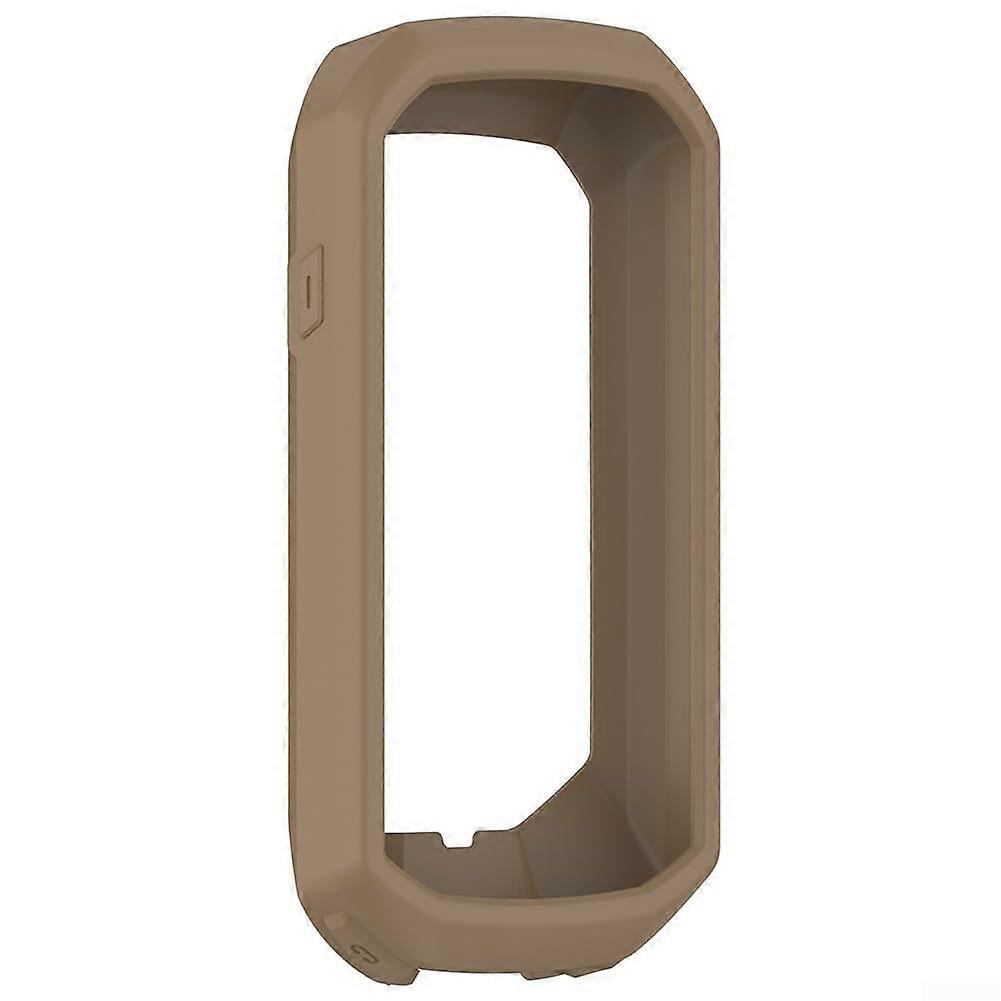 Protective Silicone Shell For Edge 1050 With Anti Scratch Bumper Raised Edge Design Precise Port Cutouts Brown