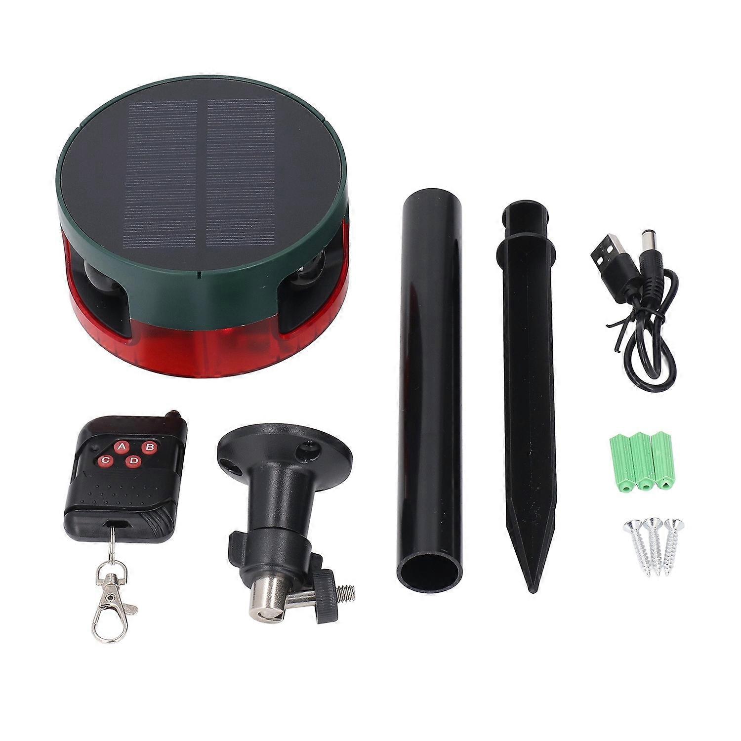 Outdoor Motion Sensor Alarm IP55 Waterproof 129db Siren 360 Deg Detection Supports Recording for Hom