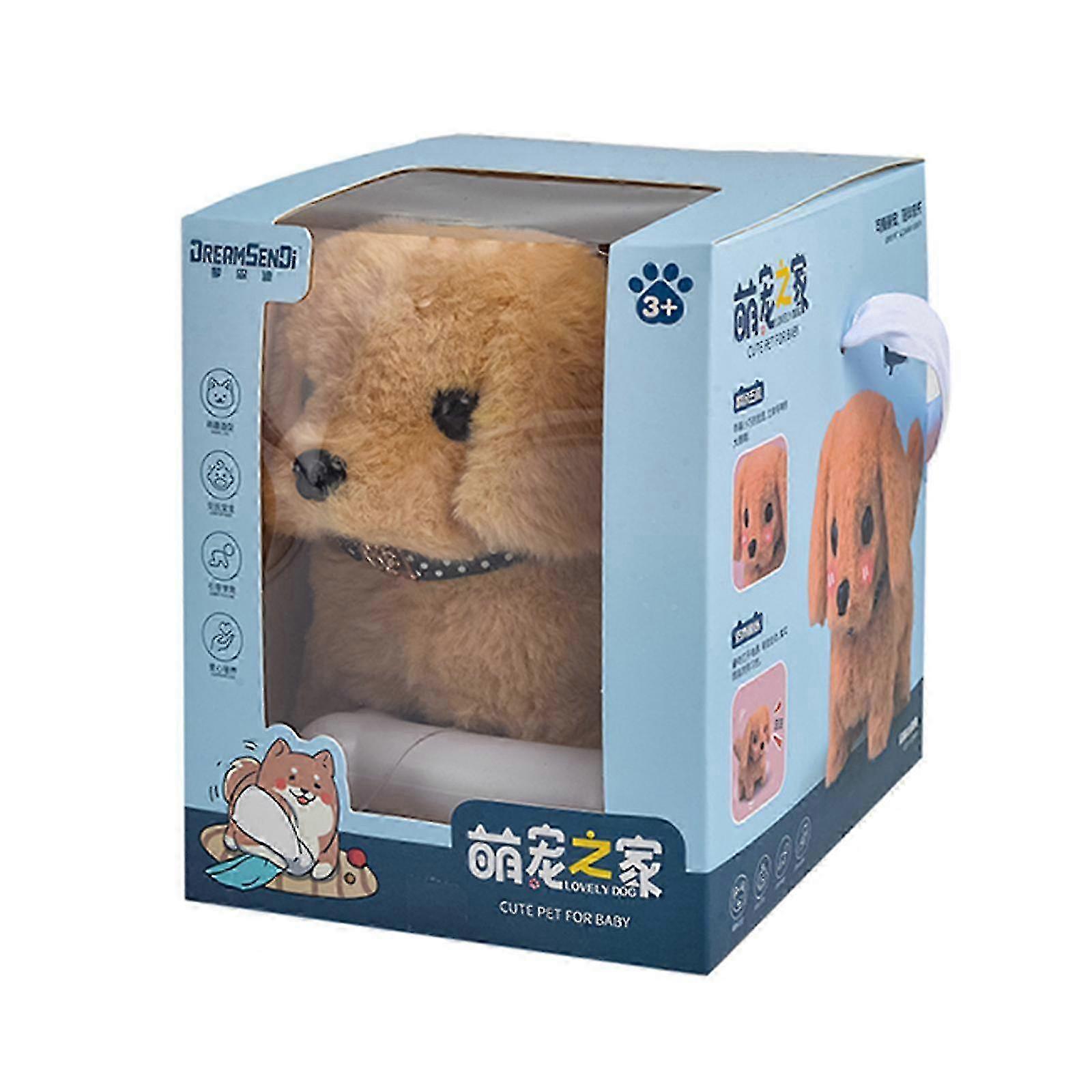 Walking & Barking Plush Robot Puppy for Kids Aged 3-6