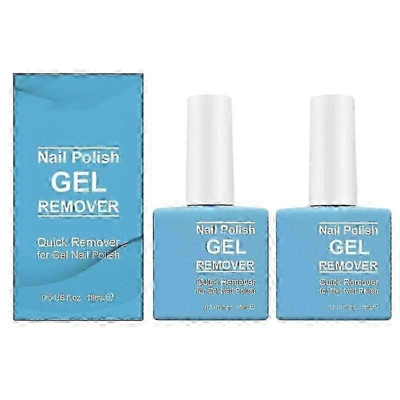 2ピースソークオフジェルアクリルネイルポリッシュマジッククイックバーストマニキュアリムーバー15ml