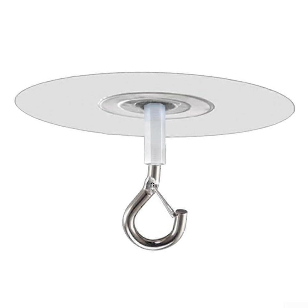 Ceiling Hooks for Hanging Light Plants NoHole Sticky Eye Hooks PVC Wall & Ceiling Mount 2 Lb Capacity For Wind Chimes
