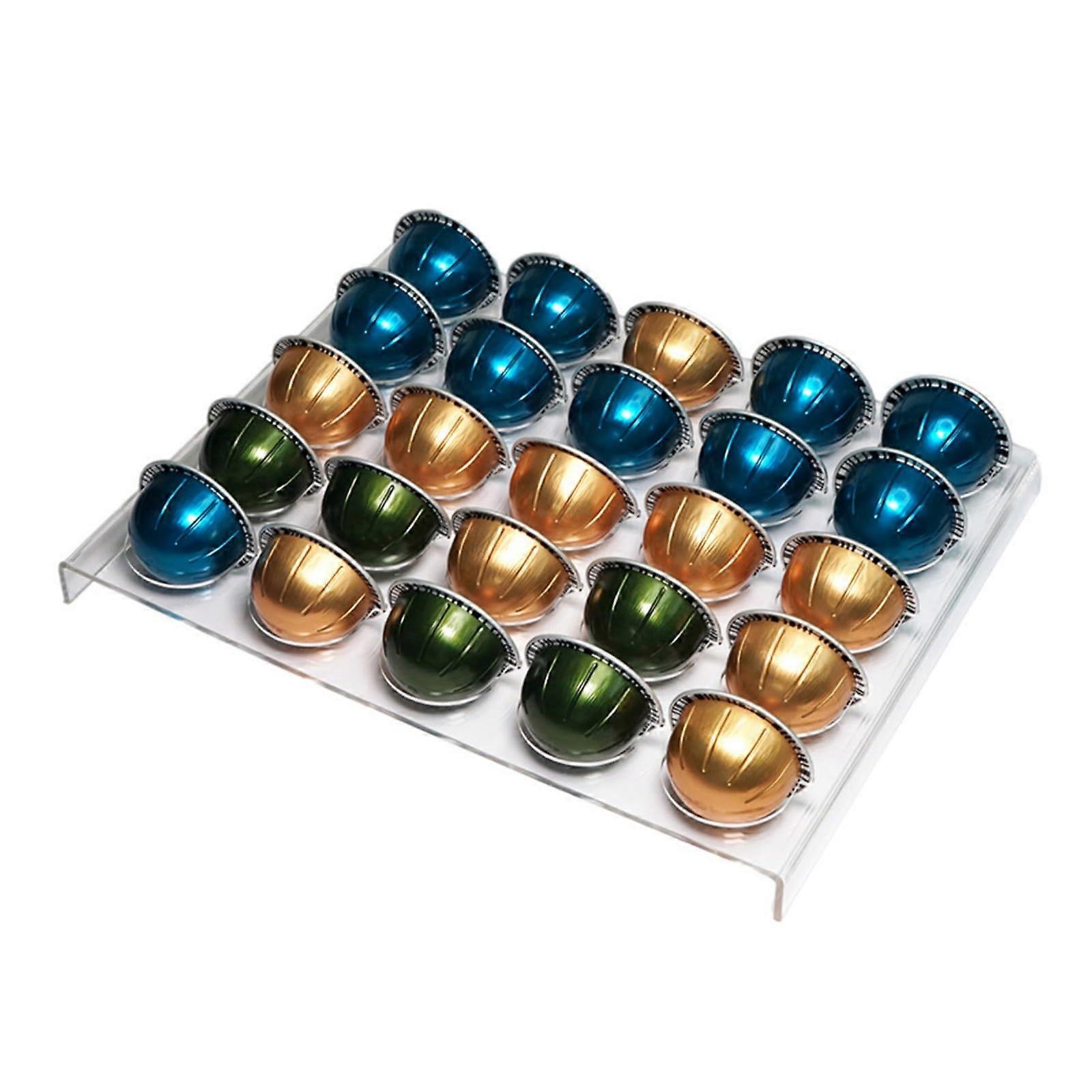 Multifunctional Coffee Display Shelf Acrylic Pods Holder With Storage For Cabinet And Countertop Coffee Storage Rack