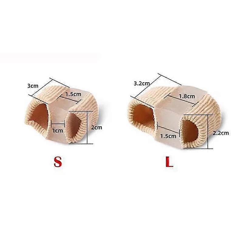 2Pcs Toe Separator Silicone Toe Sleeve Gel Foot Toe Care Tools