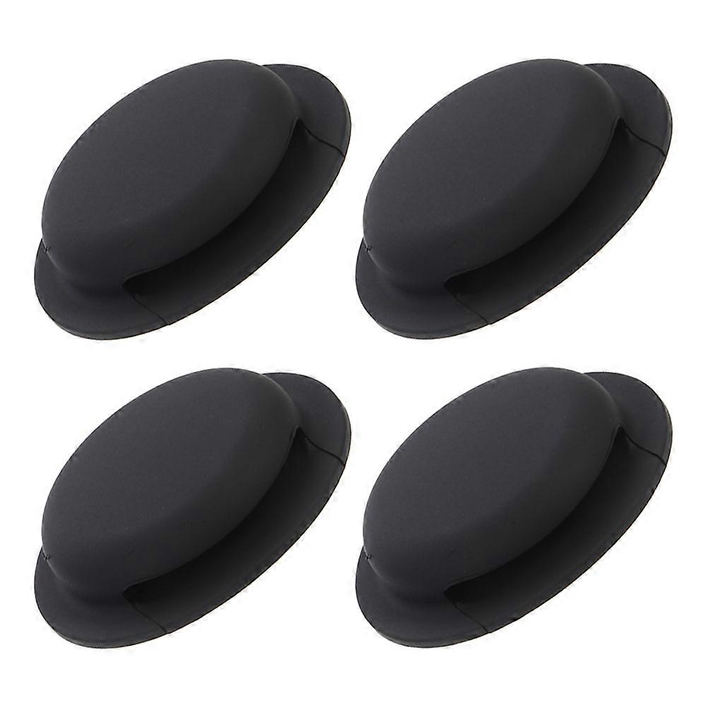 Black Silicone Tag Protector for Pet Tracker with Soft Sleeve 4Pcs