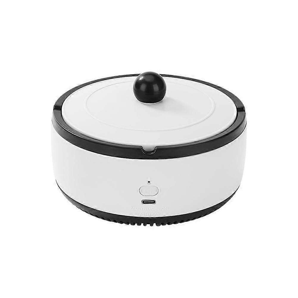 Smokeless Ashtray with Air Purifier for Indoor Outdoor Use, USB Rechargeable Desk Ashtray with Filter, 13 x 13 x 6.5cm