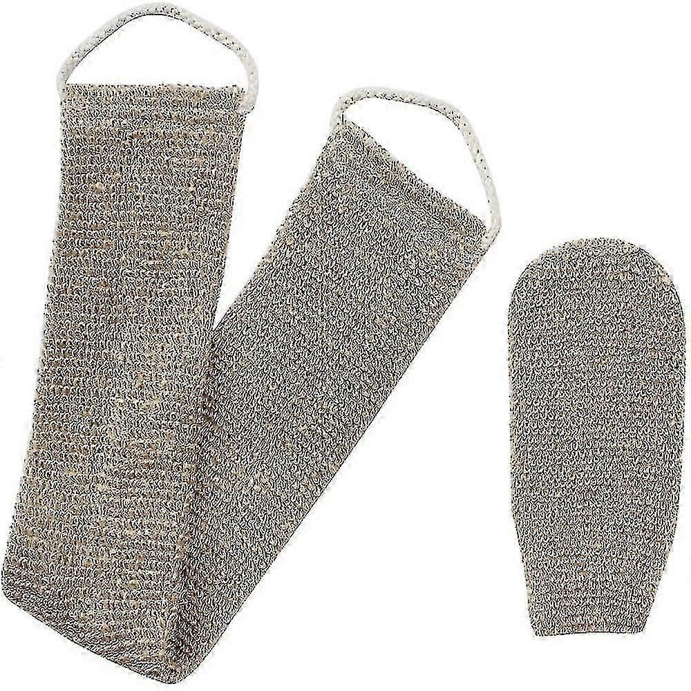 back exfoliating sponge with washing strap