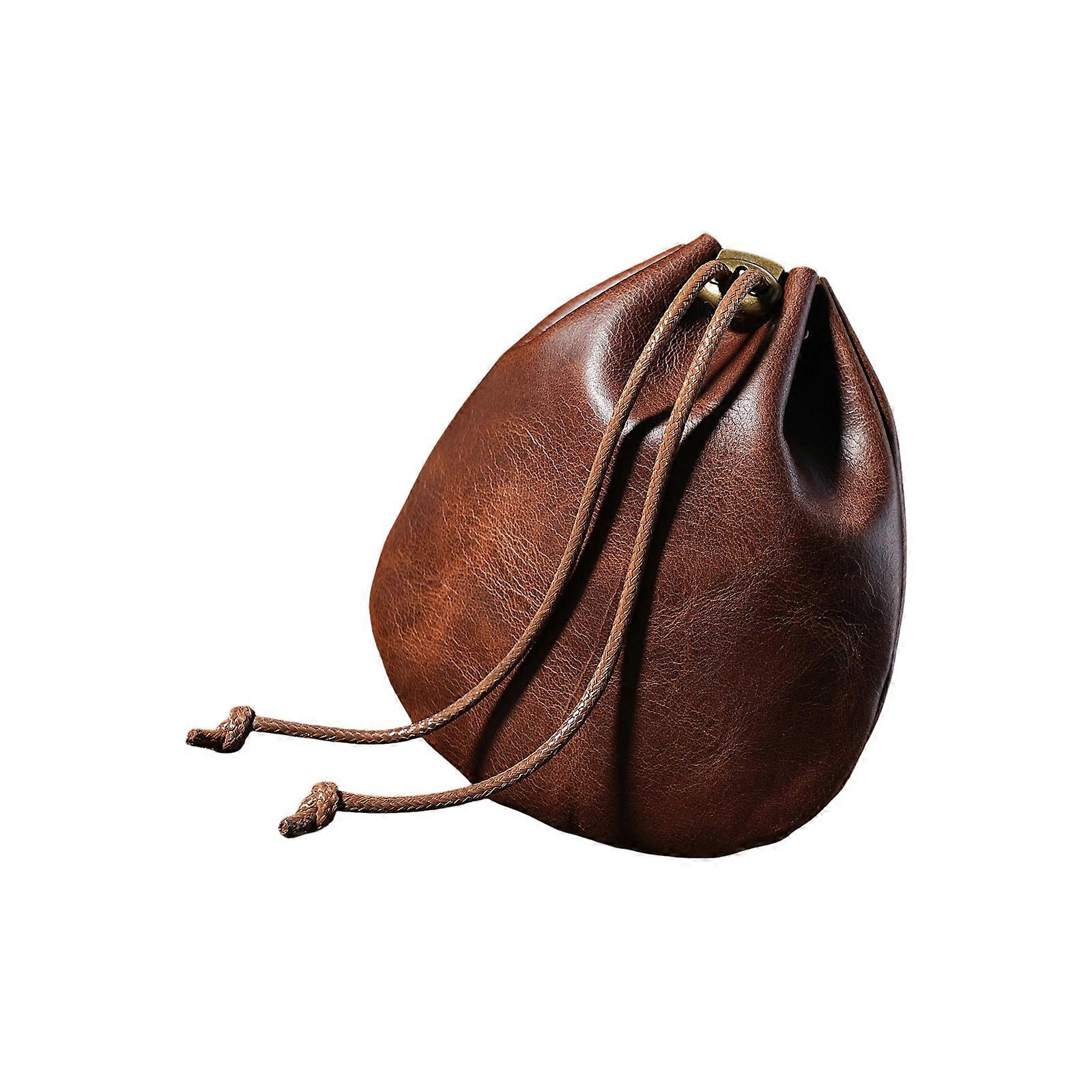 Secure Pull String Closure PU Coin Purse Mini Storage Bag For Organizing Card Keys Jewelry Multicolor