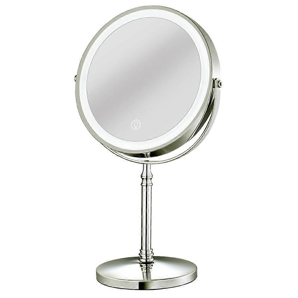 LED Makeup Mirror Set Rechargeable DoubleSided Magnifying Cosmetic Mirror with 3 Color Lights 10X