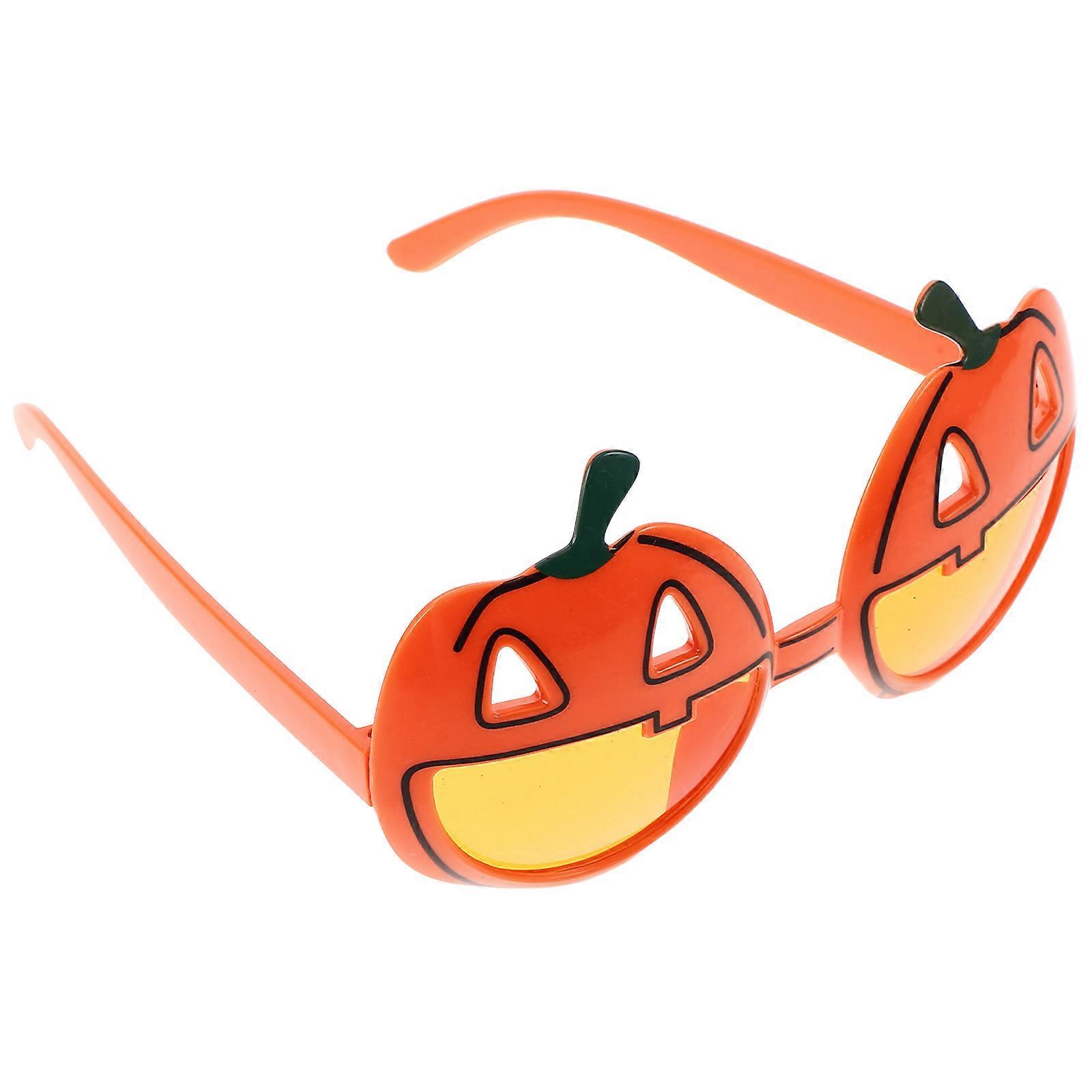 Halloween Pumpkin Sunglasses for Party Use Orange ABS Material