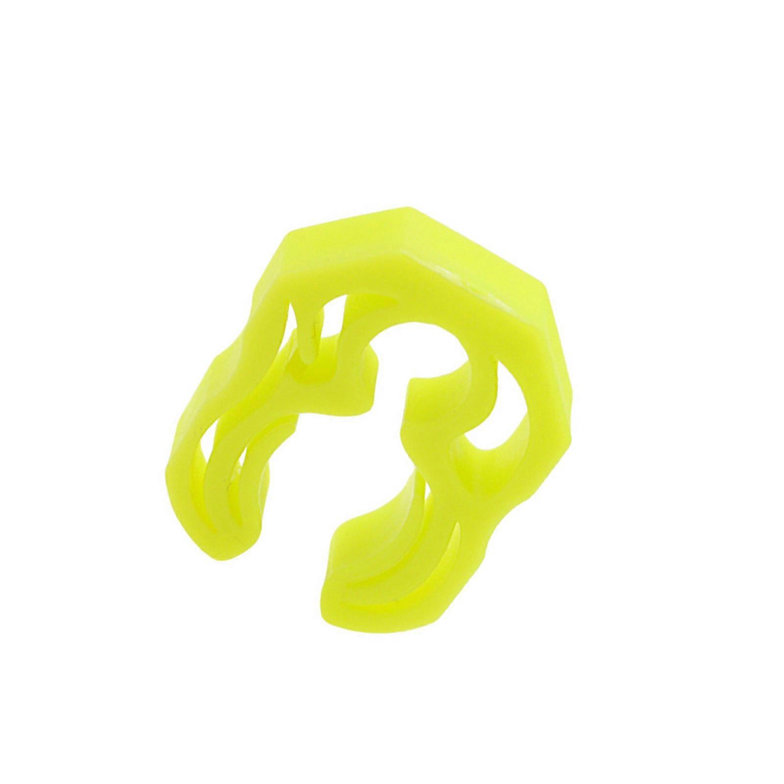 Tall Quality Plunge Hose Clip Fast Release Mechanism 360 Turn Function For Diving And Freediving Gear  Fluorescent yellow