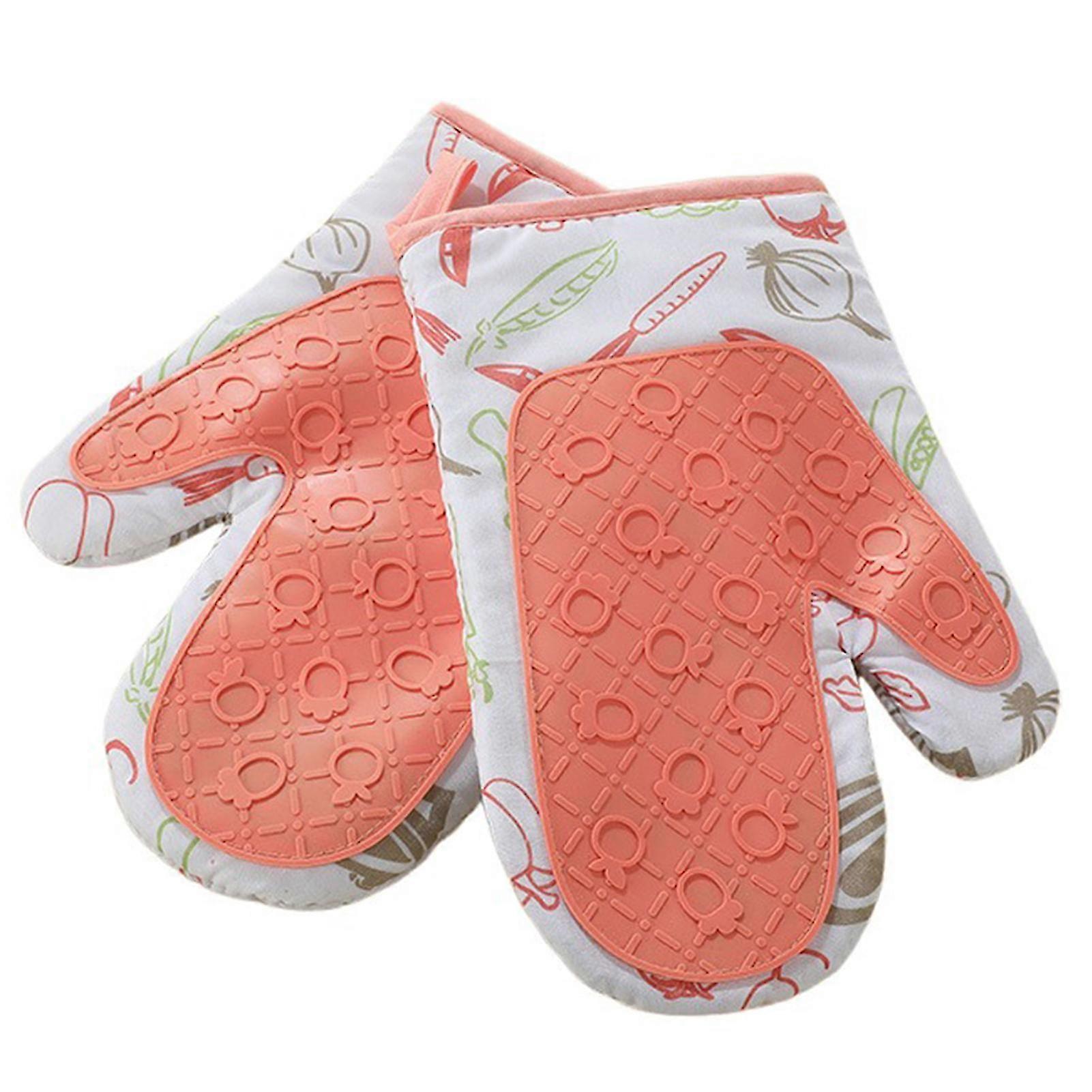 Oven Mitts for Kitchen Baking in Durable Silicone Material