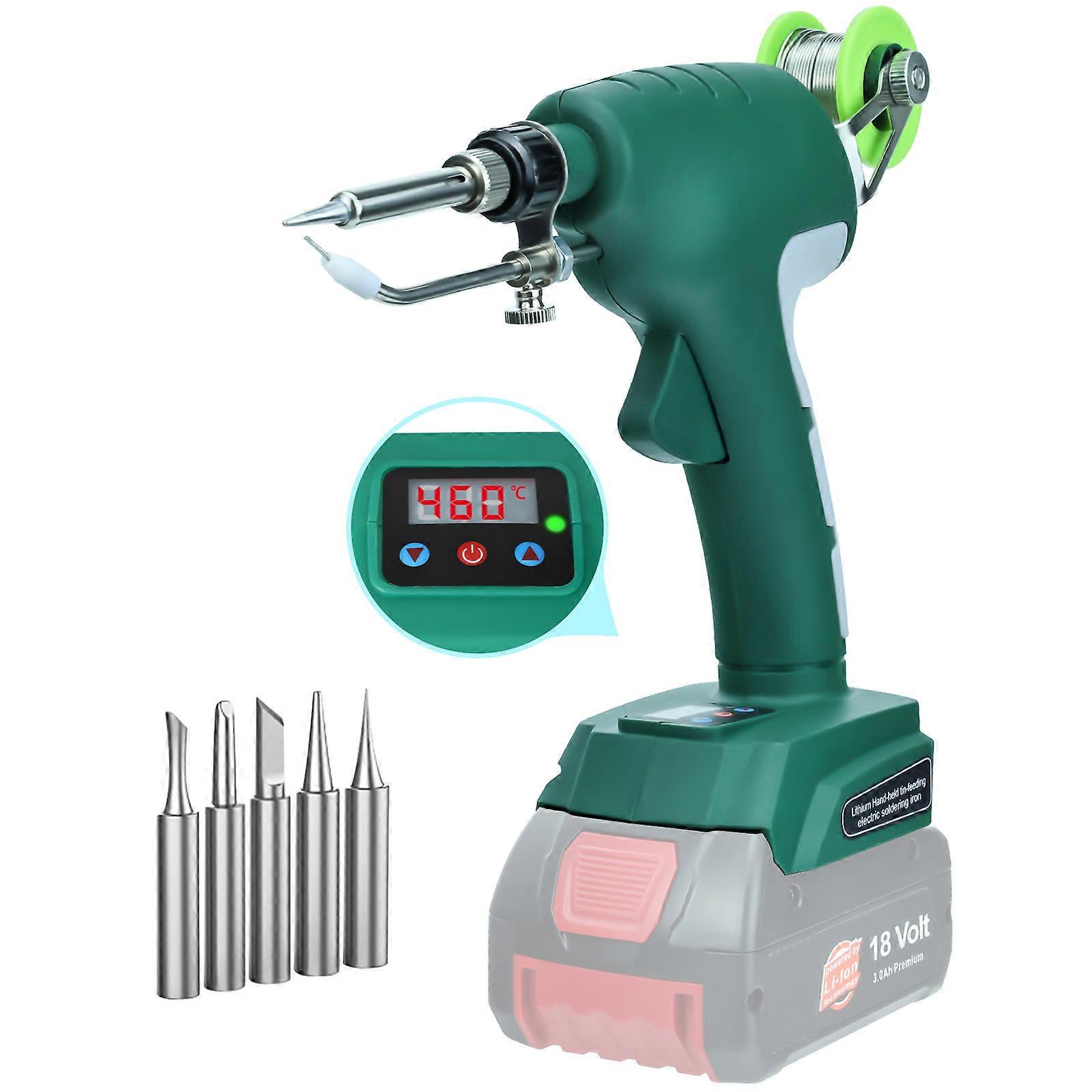 75W Electric Solder Gun Cordless Soldering Iron Kit With Digital Display Fast Welding Tools For Bosch 18V Battery (No Battery)