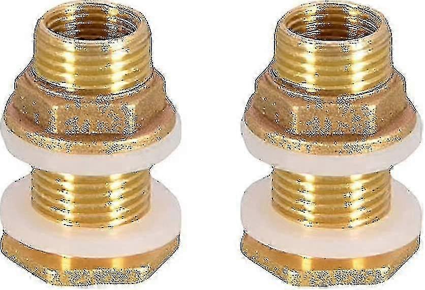 2 Stück Wassertüllen 4,2 cm 1/2 "Messing-Wasseranschluss