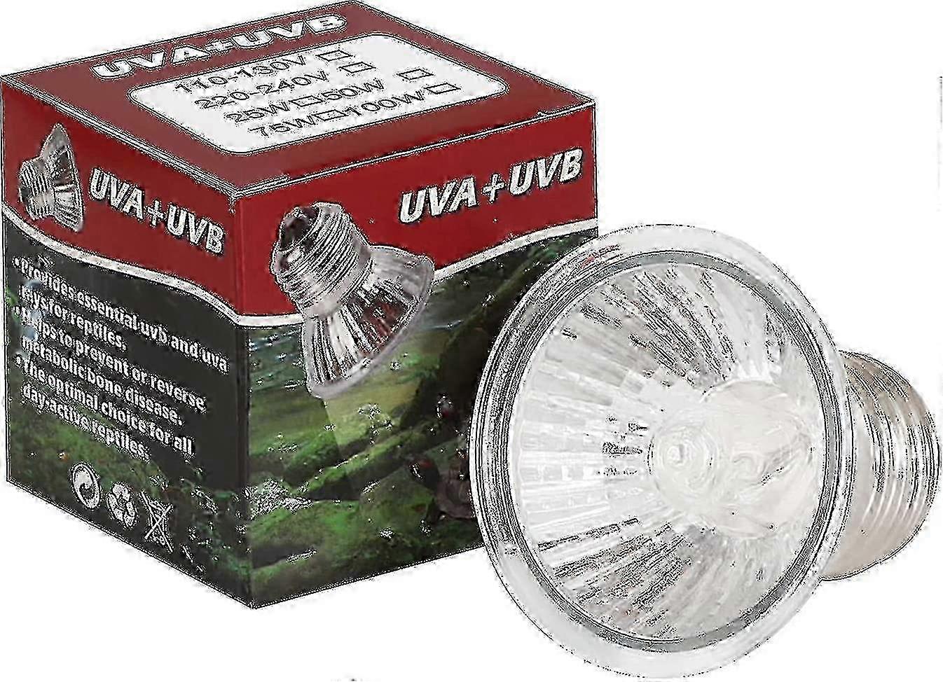 Reptile and Terrarium Heat Lamp with 50W Turtle C E27 UVAUVB Full Spectrum