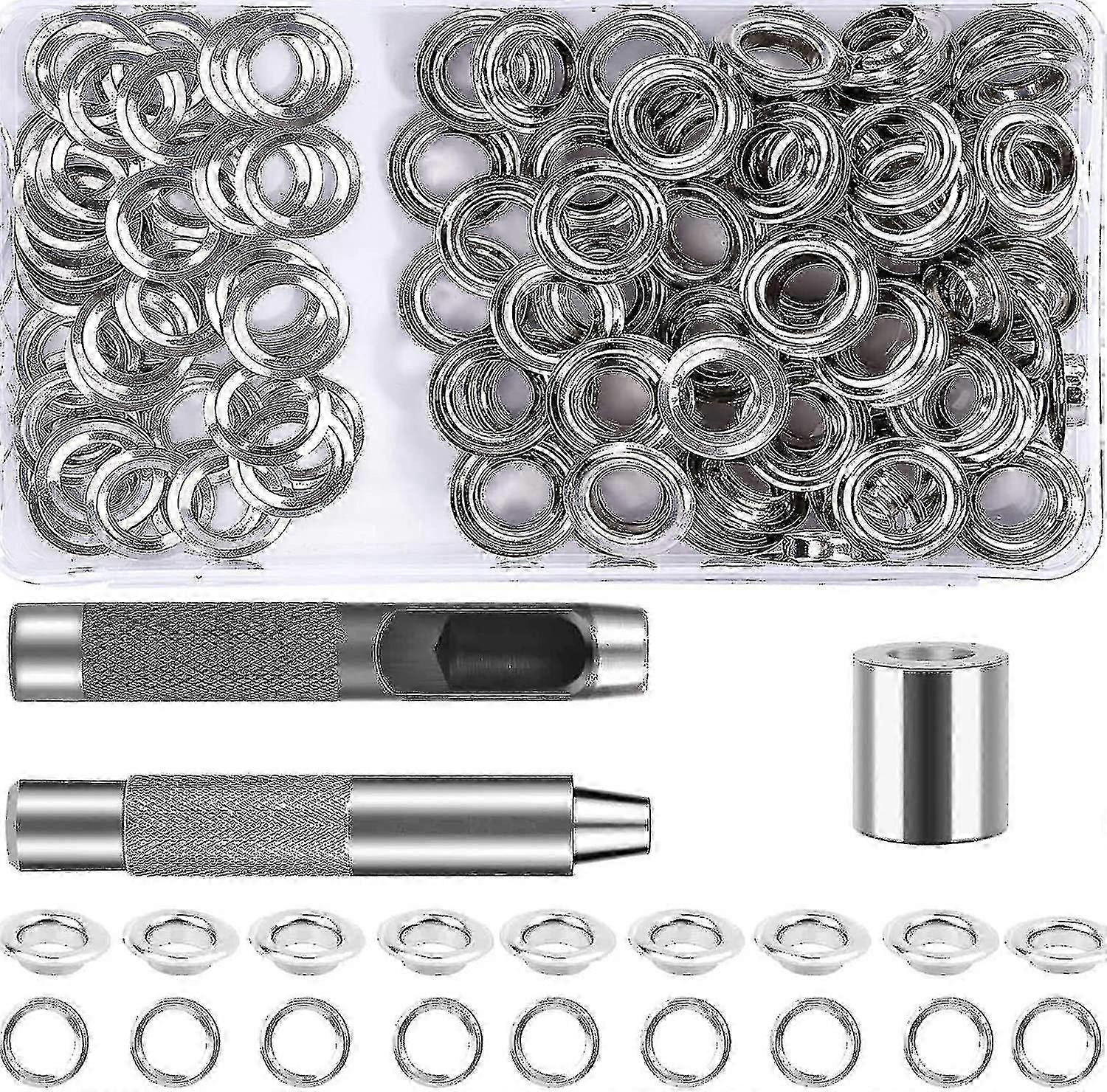 Grommet Eyelet Tool Kit - 120 Sets for Tarp