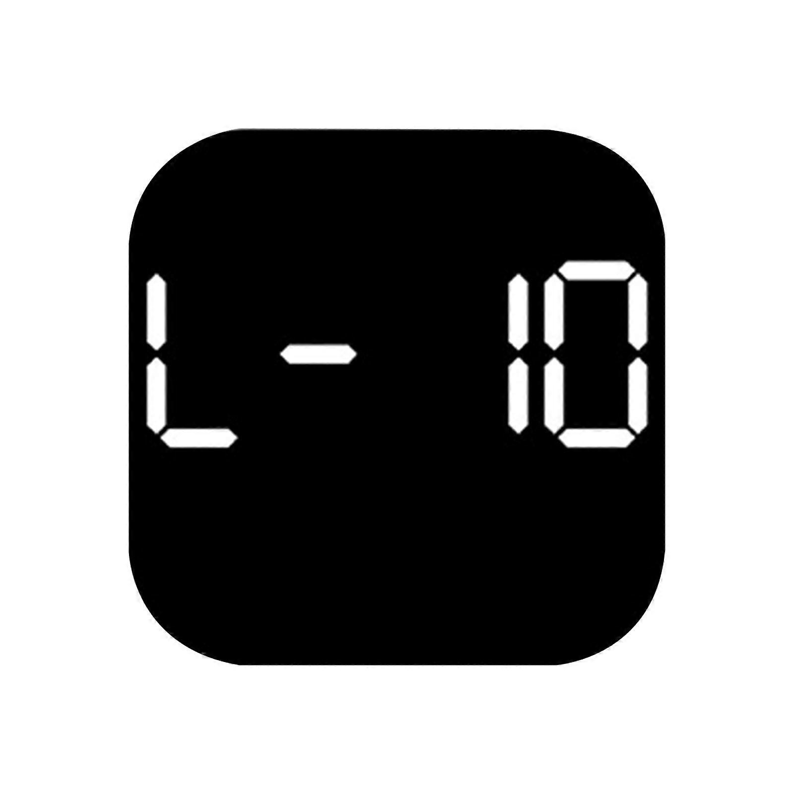 Stylish Wall Clock with Remote Control 10.55" Large Display, Auto Dimmable, Adjustable Brightness for Bedroom and Office  Tricolor