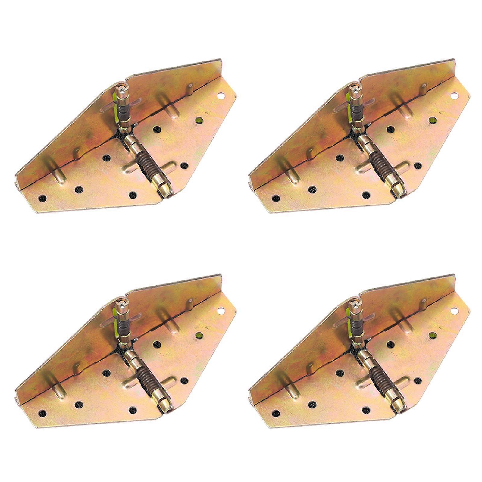 4pcs Functional Folding Hinges for Round Tables Smooth Operate Cabinet Desk Hardware Cabinet Accessories for Household Multicolor