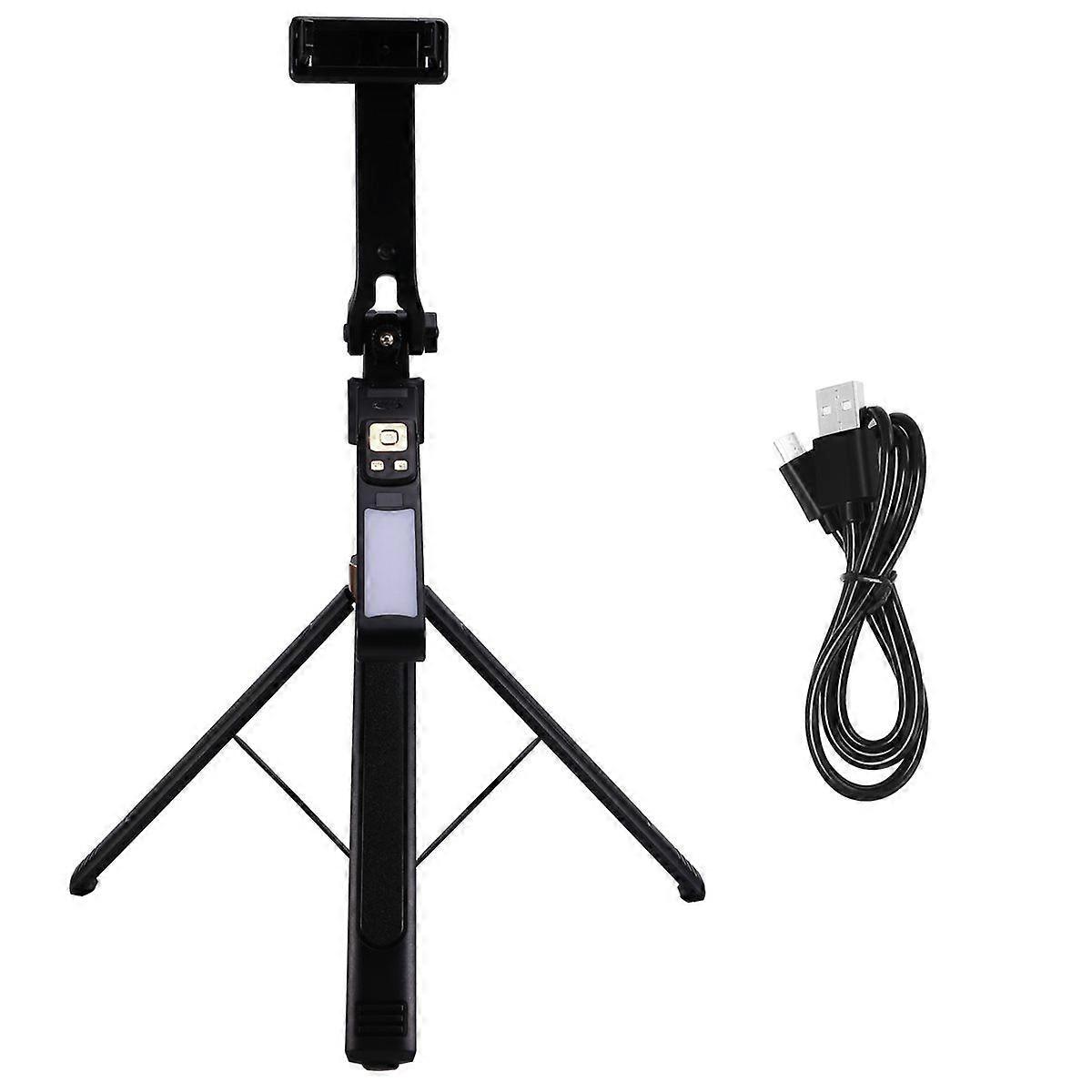 Telescopic Portable Tripod Stable Base Selfie Stick With fill light