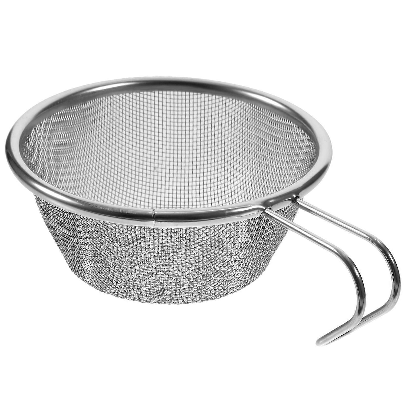 Camping Fine Strainer Spoon Camping Strainer Spoon Soy Milk Strainer with Handle for Camping