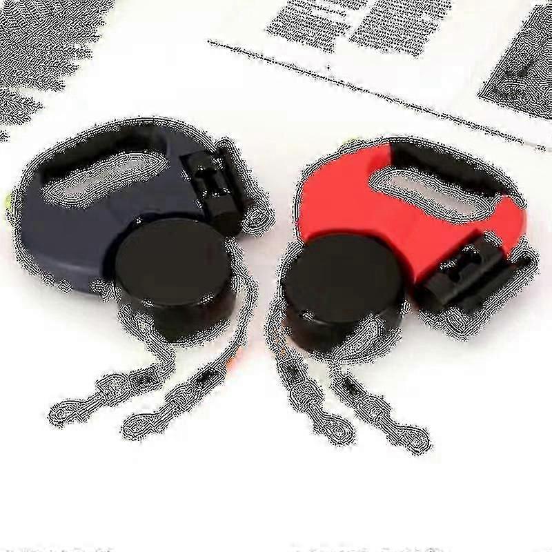 Retractable Double Dog Lead With Two 3-metre Cords 360 Double Tangle Free Dog Lead For Walking-subaoe-excellence