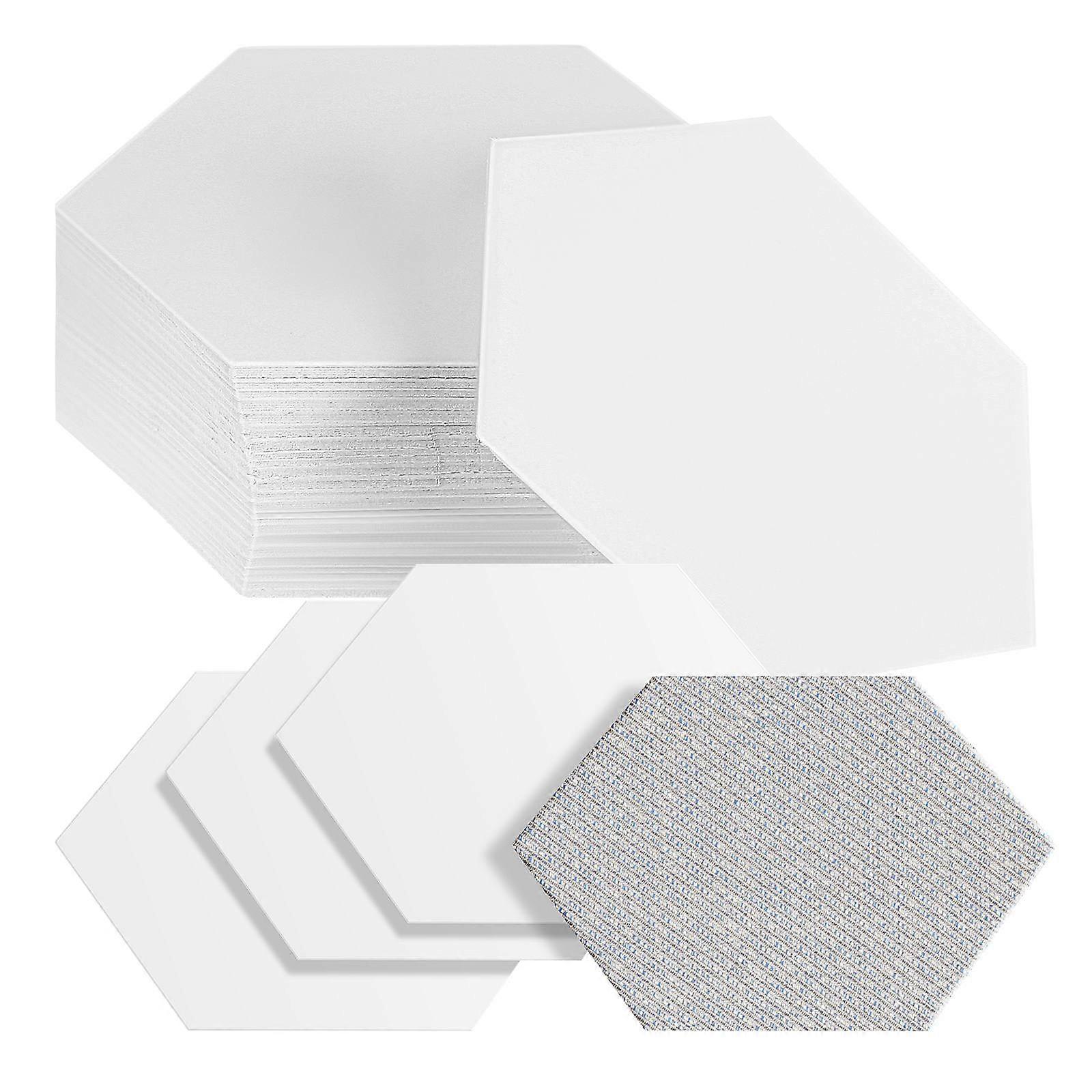 Hexagon Quilting Templates 100 Pcs Paper Piecing Templates Designed for Craft Projects Using Smooth White Coated Paper