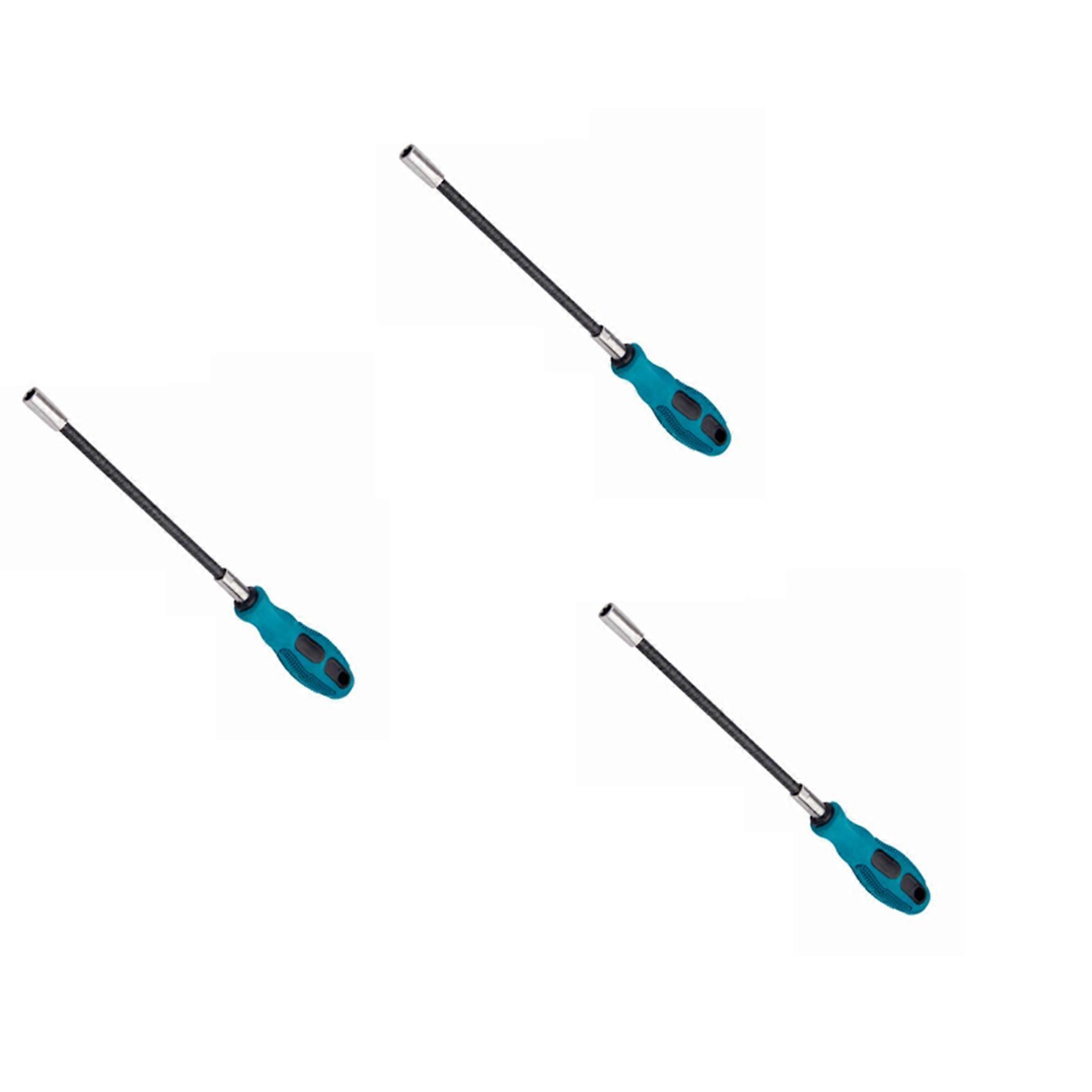 3pcs 7MM Socket Screwdriver Flexible Hex Flex Manual Socket Screw Driver Hand Tools