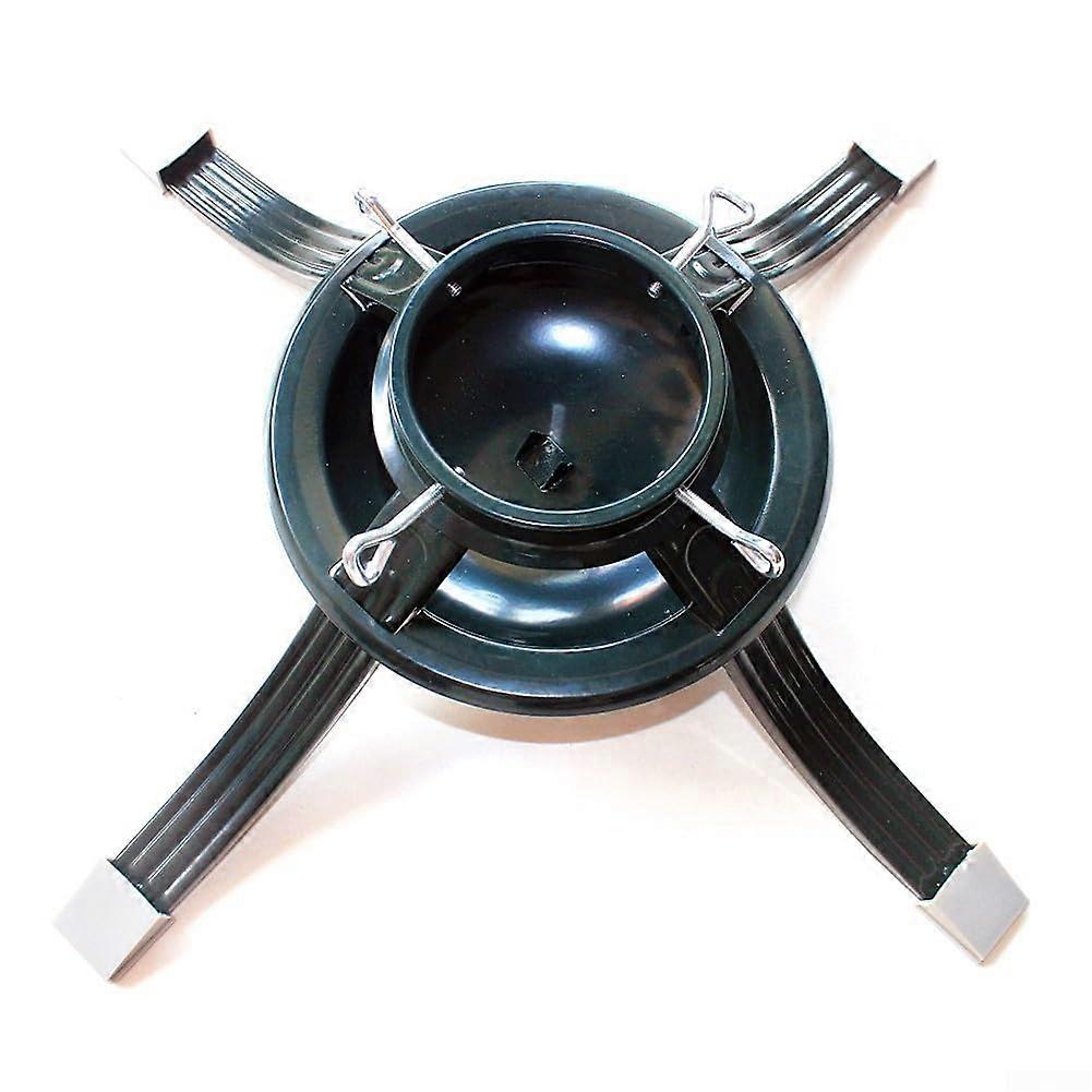 Black Christmas Tree Stand for Real Trees, Large Bracket Fits 2-4.8 Inch Trunks, Sturdy Black Metal Design