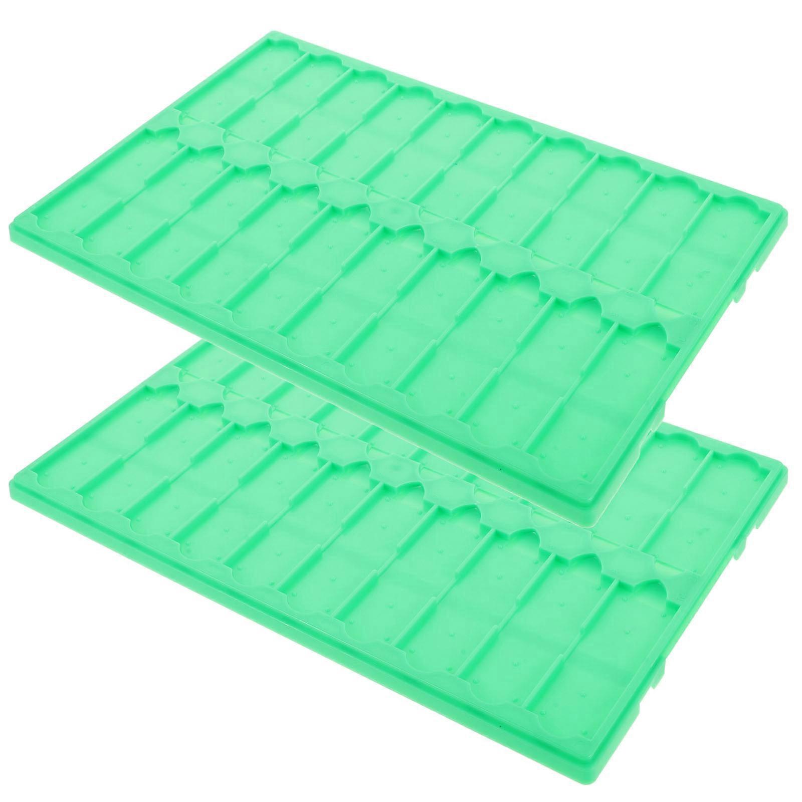 Plastic Microscope Slide Rack Microscope Slide Drying Stand 2Pcs
