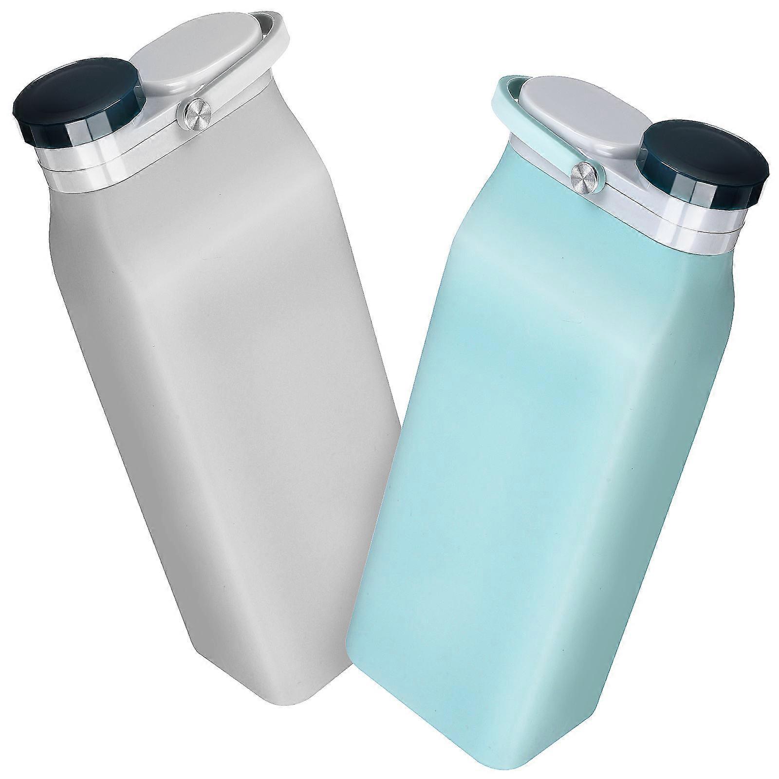 Portable Water Bottles 10Pcs Assorted Color Leakproof And Foldable For Workers During Hiking Camping Or Exercising