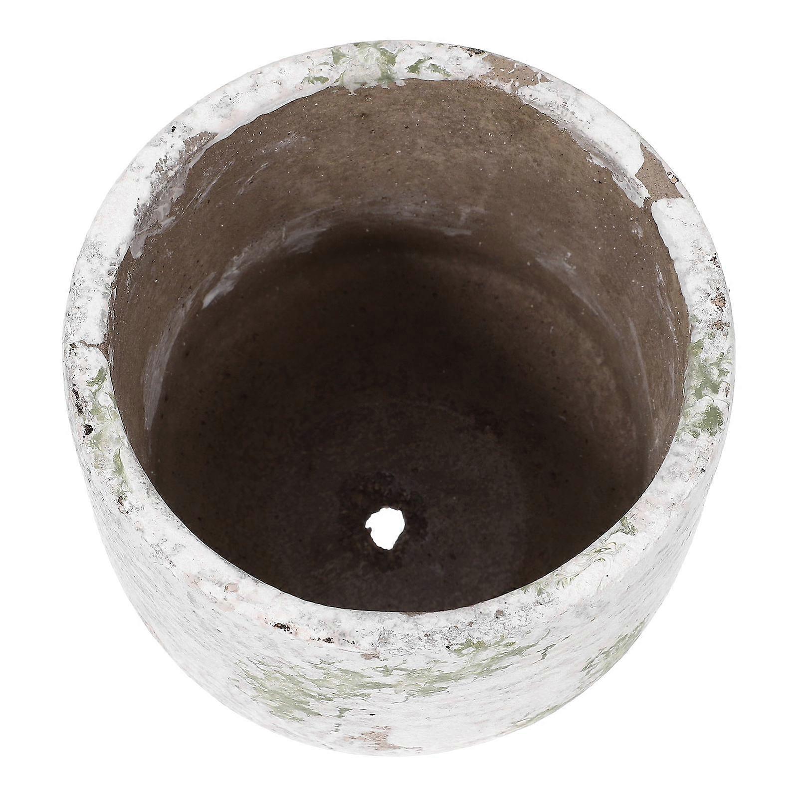 Grey Cement Flowerpot for Succulent Planting Indoor Use