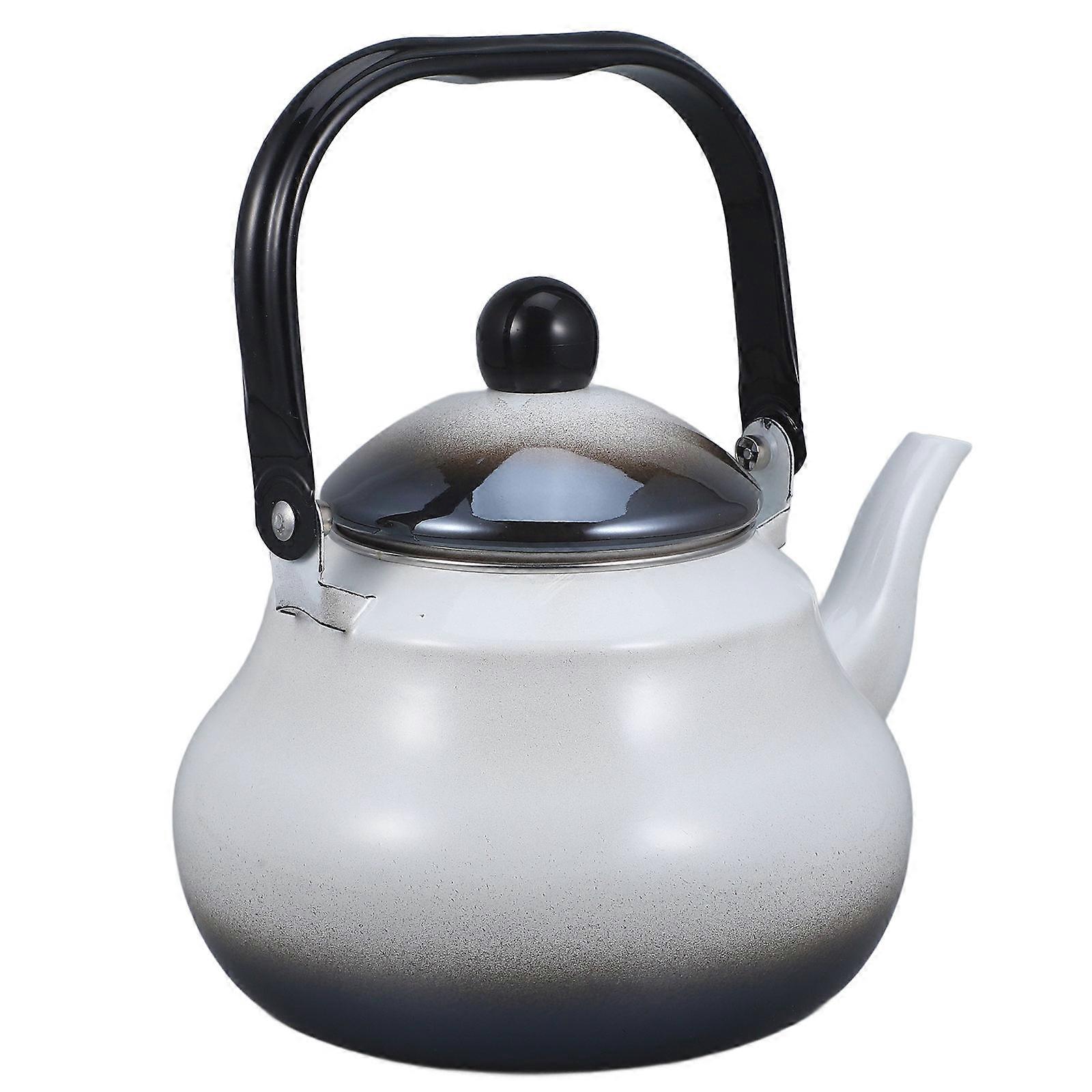 Enameled Teapot Enamel Kettle for Hot Tea Making 2L Quantity
