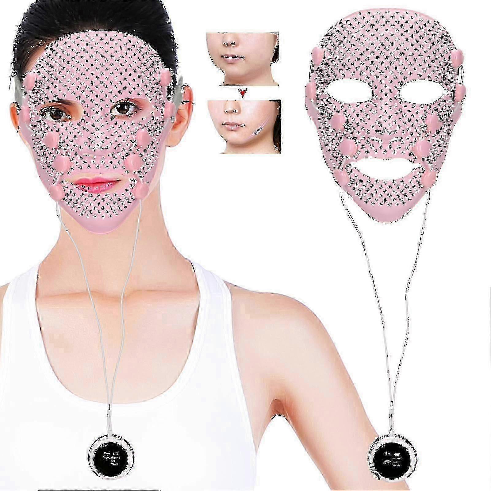EMS Face Massager with V-Shaped Design - Electric Pulse Device for Skin Rejuvenation