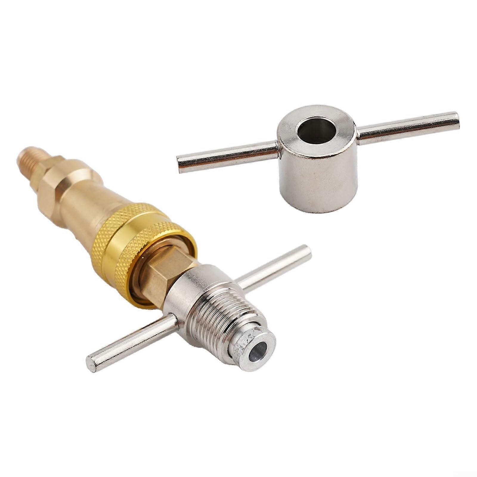 1/4 Inch FNPT Refrigerator Quick Connect Brass Washer Fitting,  Pressure Quick Coupling for Pipeline Cleaning