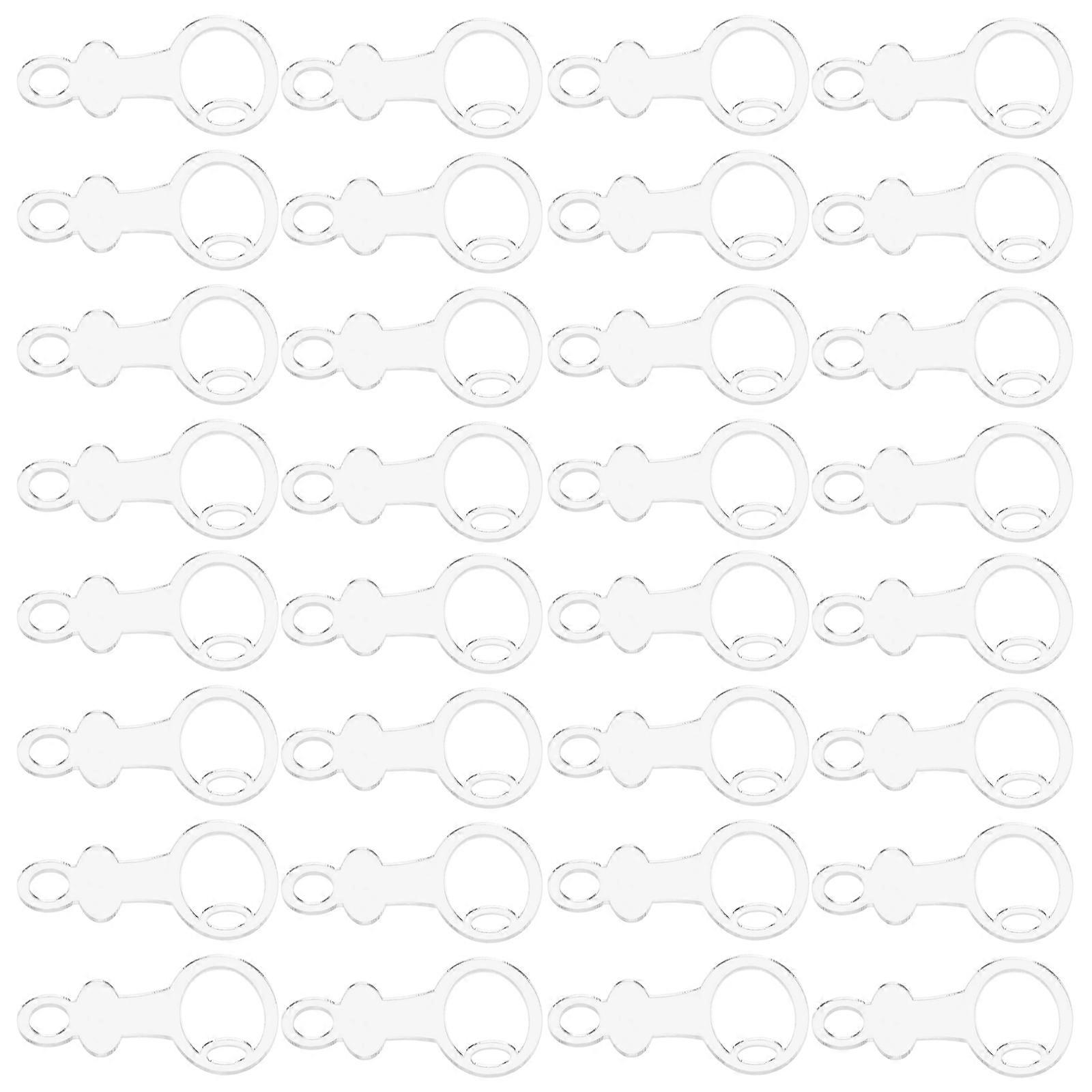 Acrylic Clear Thread Bobbins Floss Organizer Storage Solution For Sewing Accessories 30Pcs