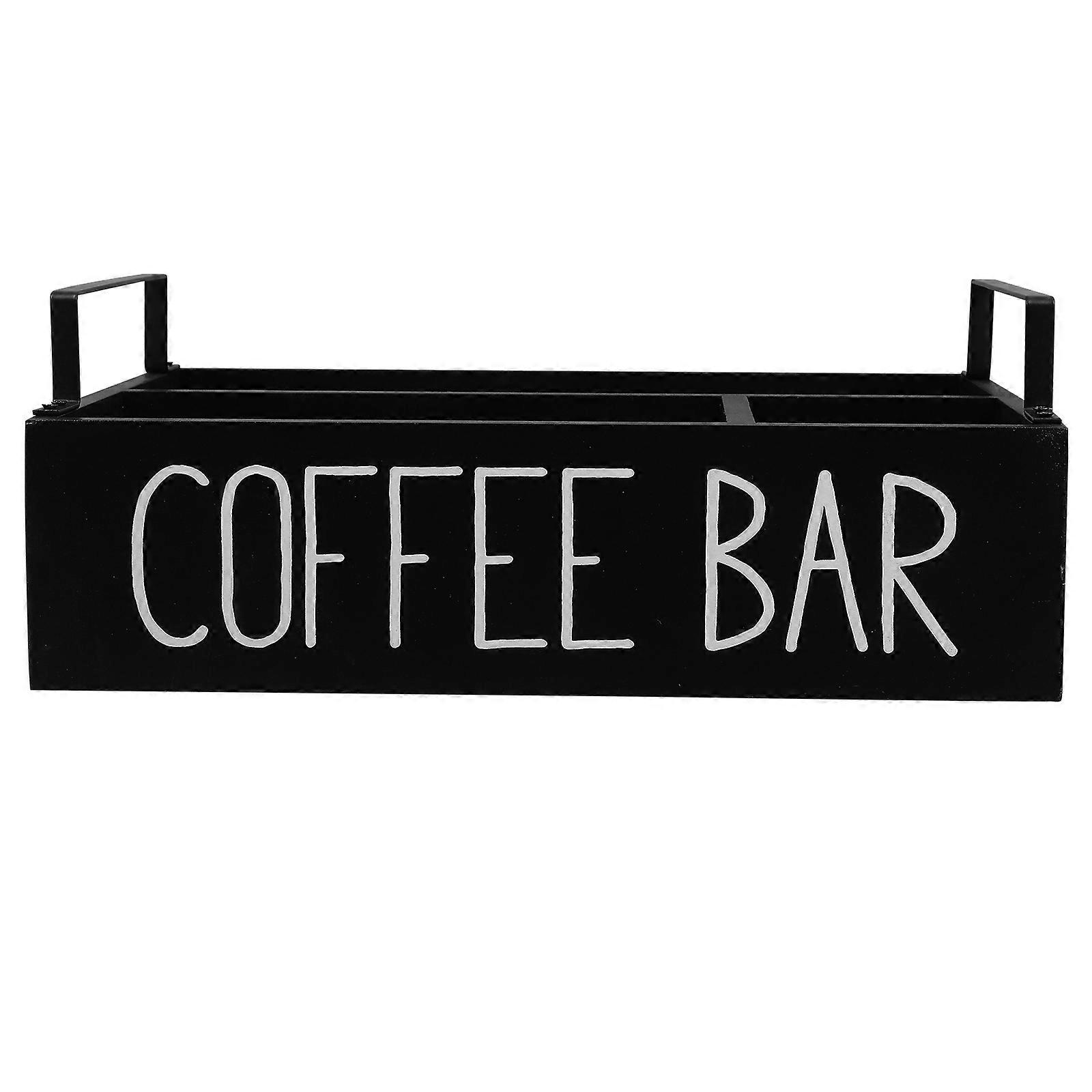 Coffee Tea Storage Box For Kitchen Use With Compact Dimensions And Functional Layout 1Pack