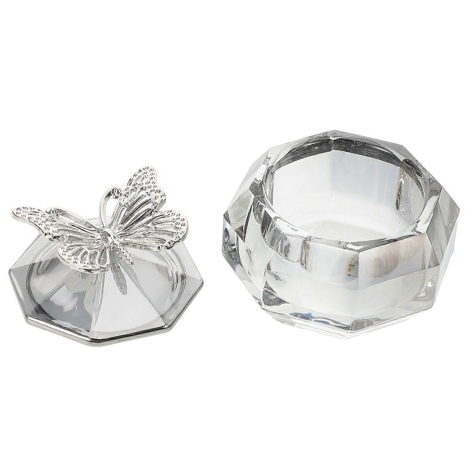 Grey Glass Nail Cup for Manicure Care with Practical Usage Features