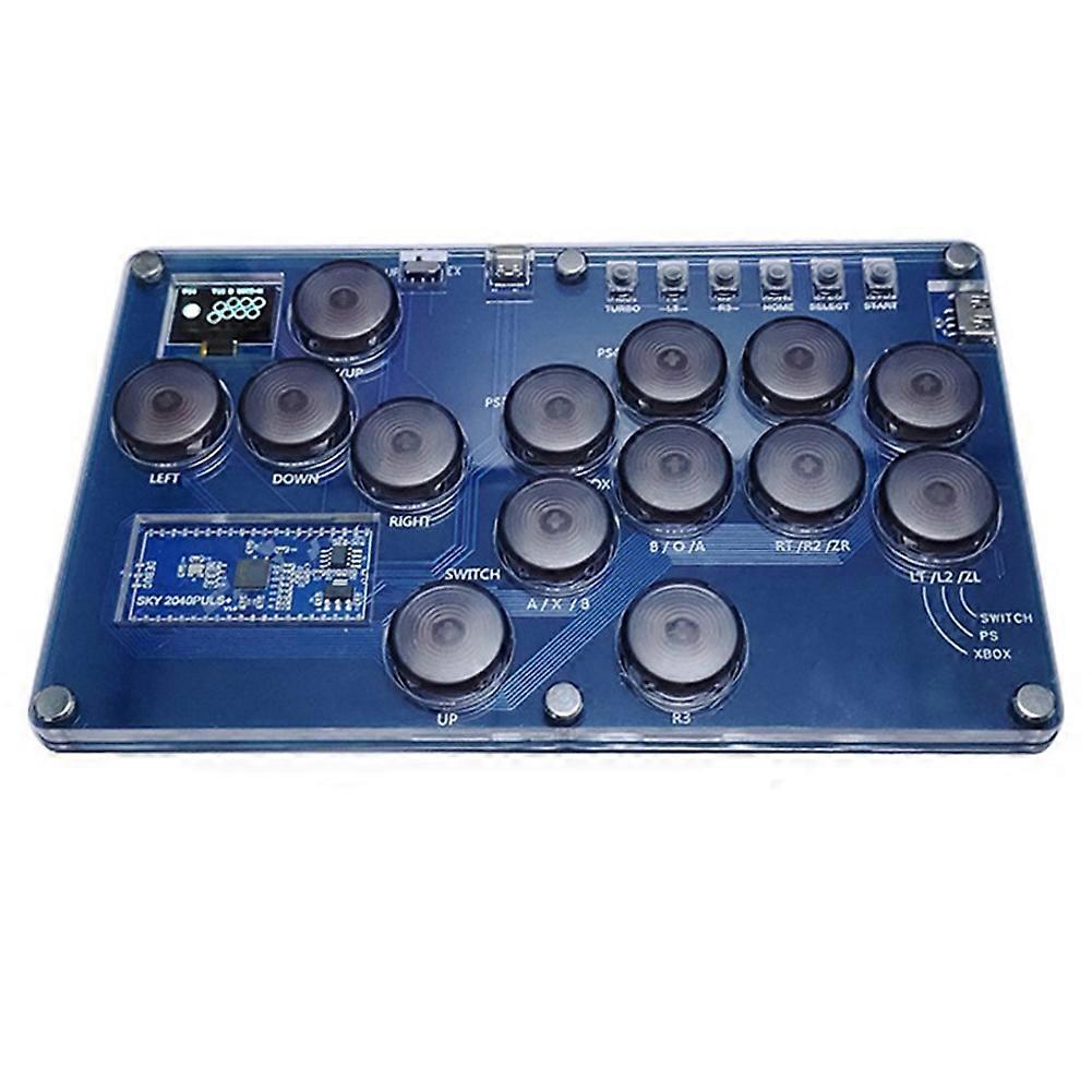 Fight Stick Game Controller Fight Stick Arcade Joystick Hot-Swap Controller Mini Hitbox Console for PC/Switch/PS3/PS4, A