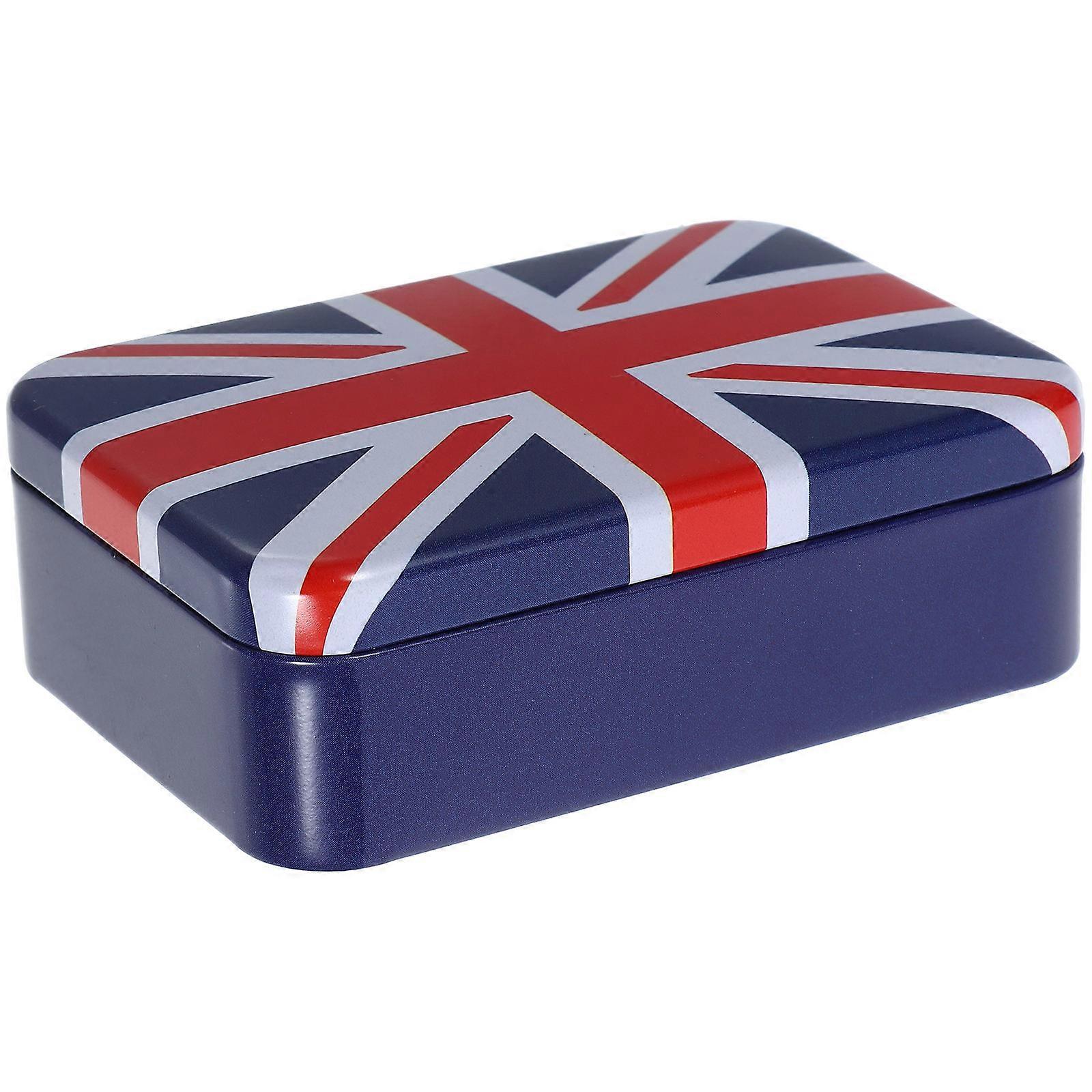 Tinplate Candy Box Cookie Case for Storage 4Pcs Assorted Color