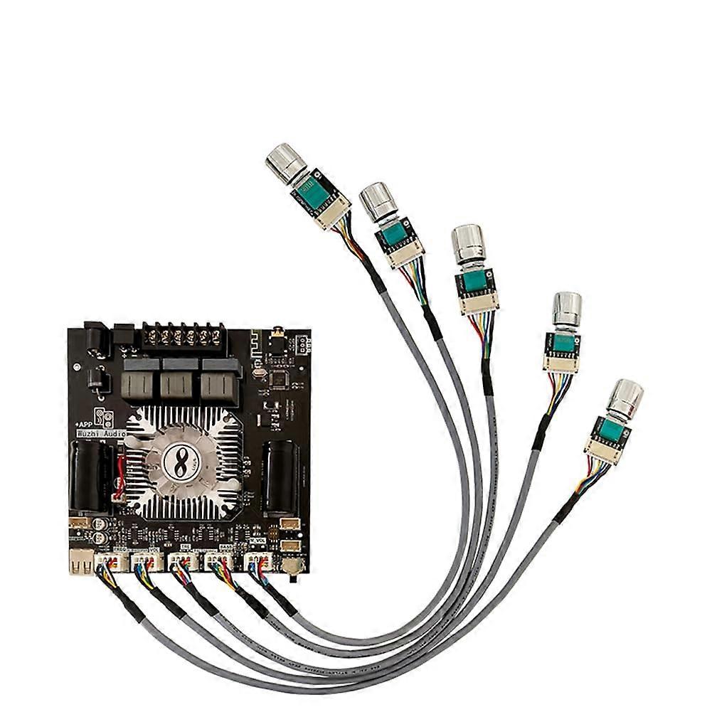 Digital Power Amplifier Board 2.1 Channel 2x100W + 200W Subwoofer Bluetooth Amplifier Module With Leads