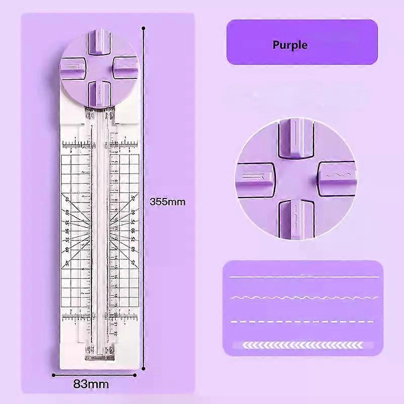 Coupe-papier multifonction, machine �� rainer, 4 en 1, distance de 360 degr��s, outils d'art de cartes �� d��couper �� la main, 1 pi��ce