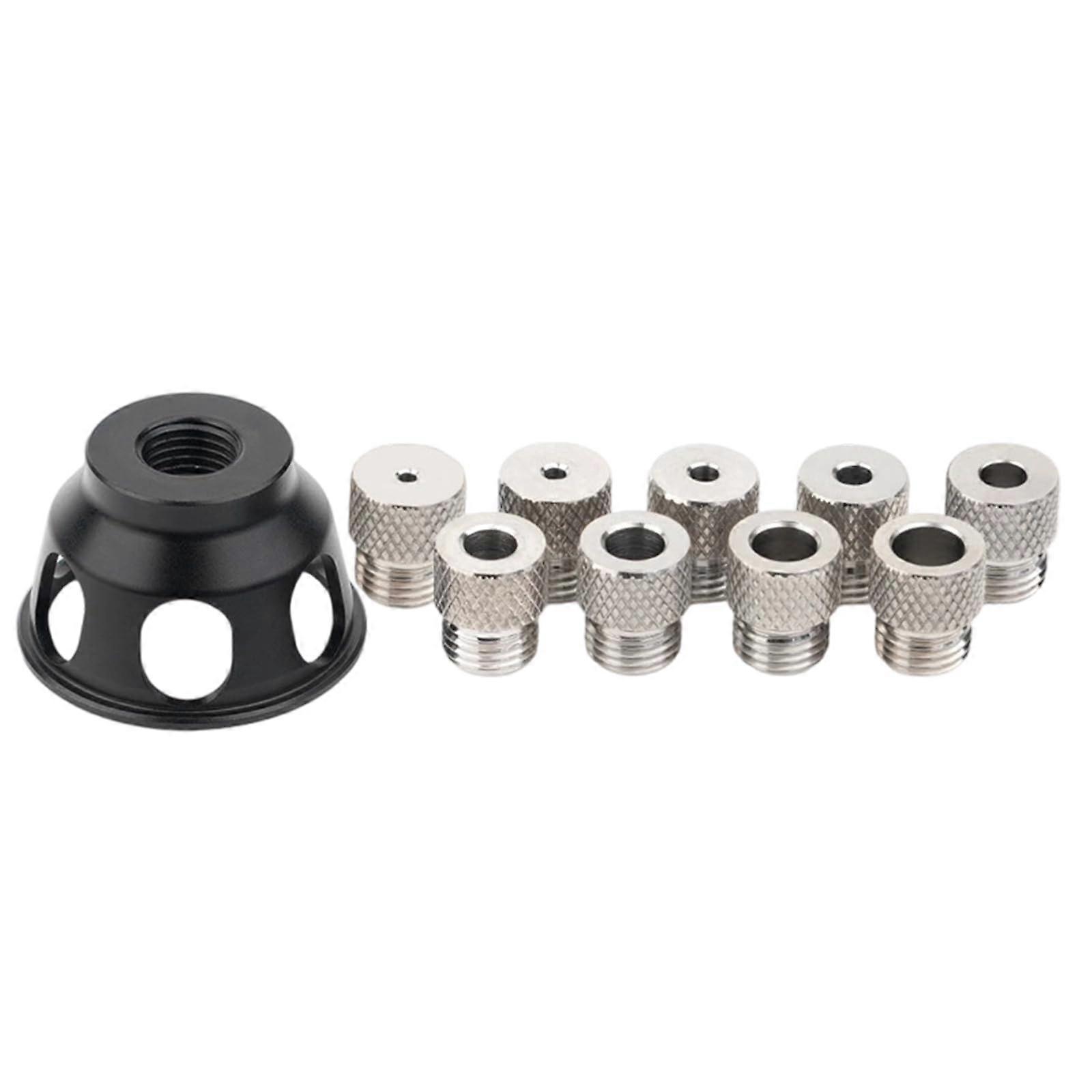 Adjustable Aluminum Drill Guide with Doweling Jig for Precision 90° Woodworking Hole Drilling