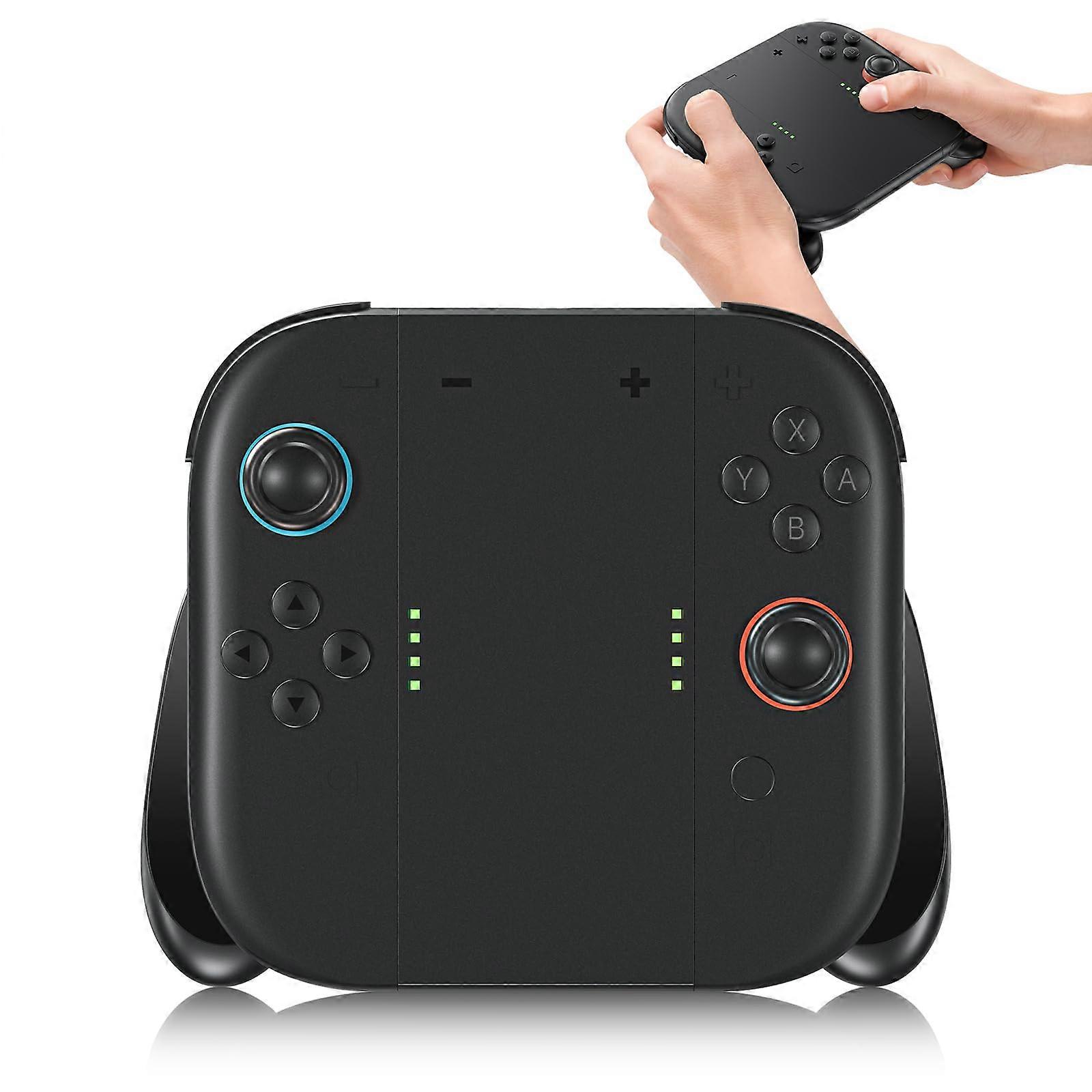 Controller Grip for Switch 2 with 2000mAh Battery, Fast USBC Charging, Ergonomic Comfort, LED Indicator