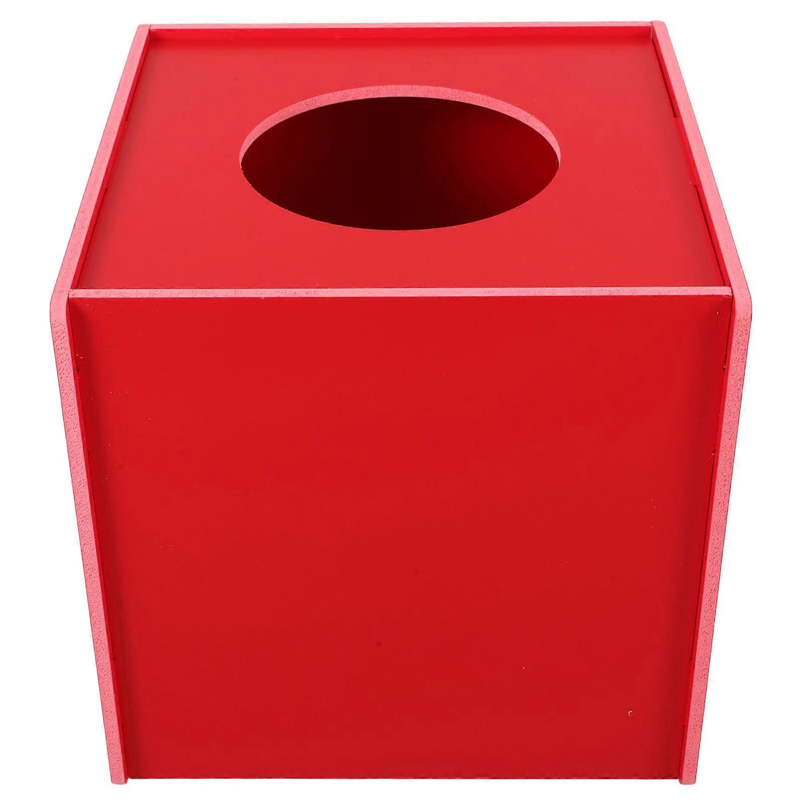 Red Box for Storage Use Party Game and Donation