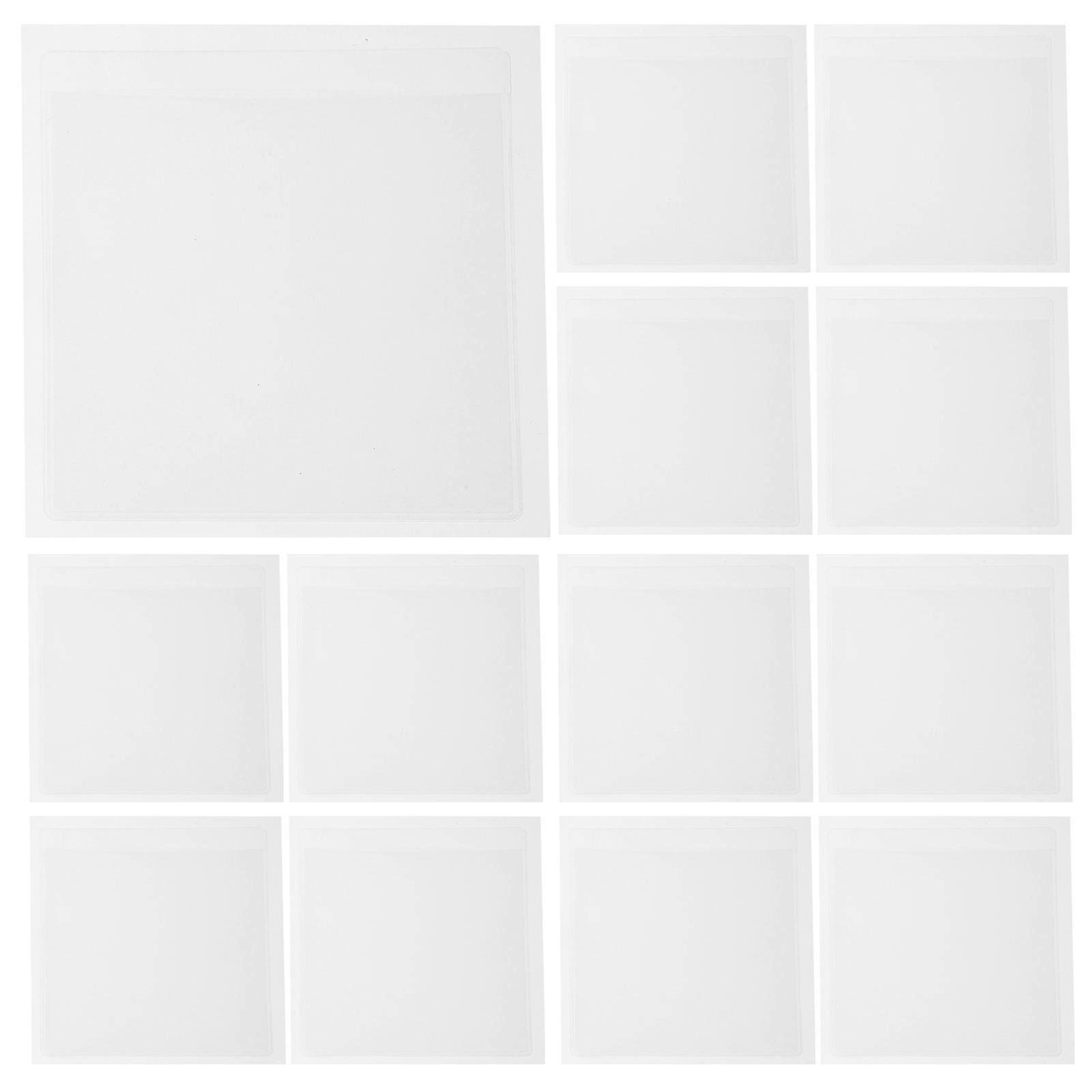 PVC Warehouse Label Pockets Self-Adhesive Index Card Pockets 20Pcs Set