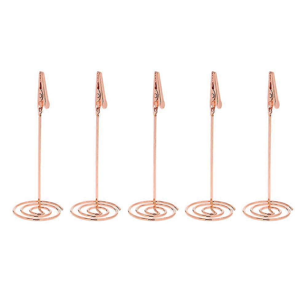 Menu Clips Metal Holder for 12Pcs Rose Gold Table Number Display